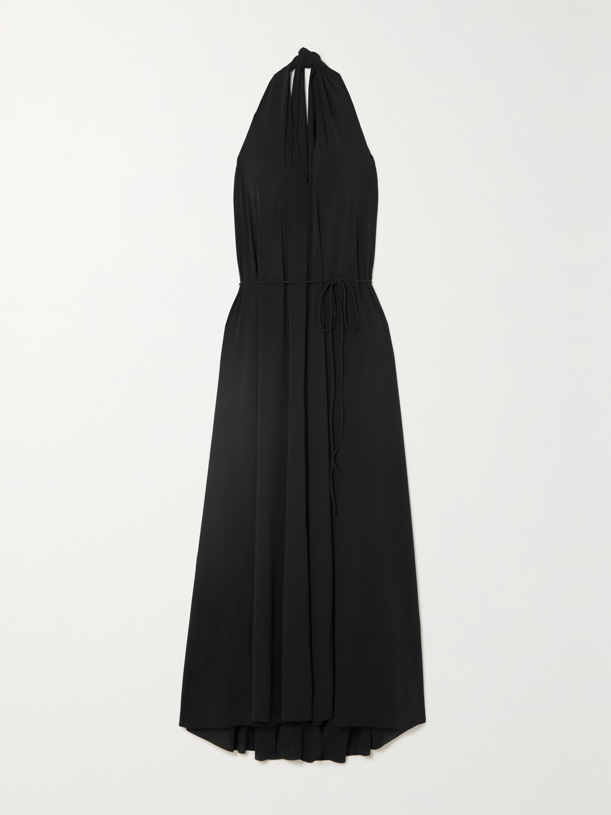 Eres Désirée Convertible Stretchjersey Halterneck Maxi Wrap Dress Black