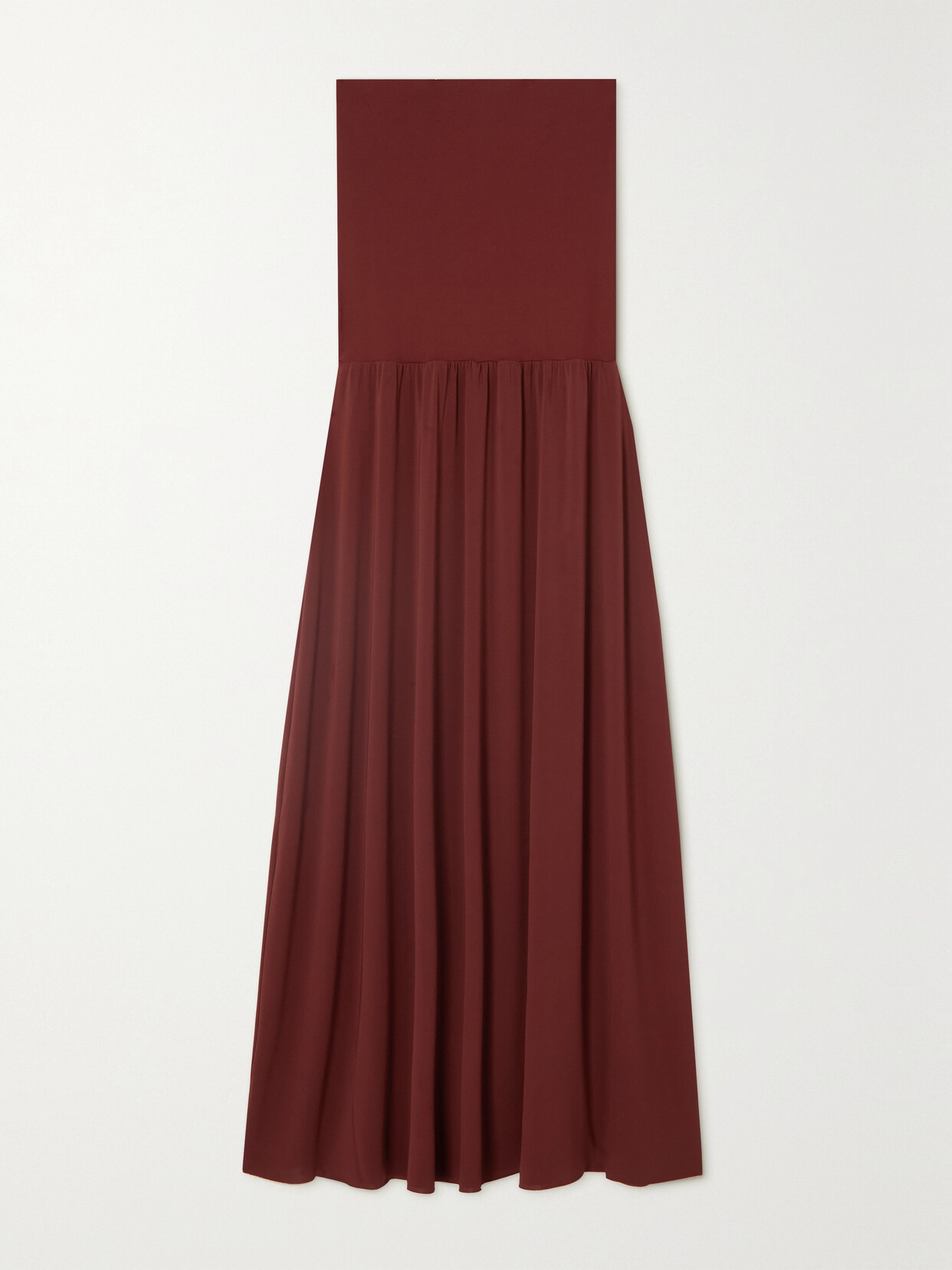 Eres Oda Strapless Stretch-jersey Maxi Dress - Brown