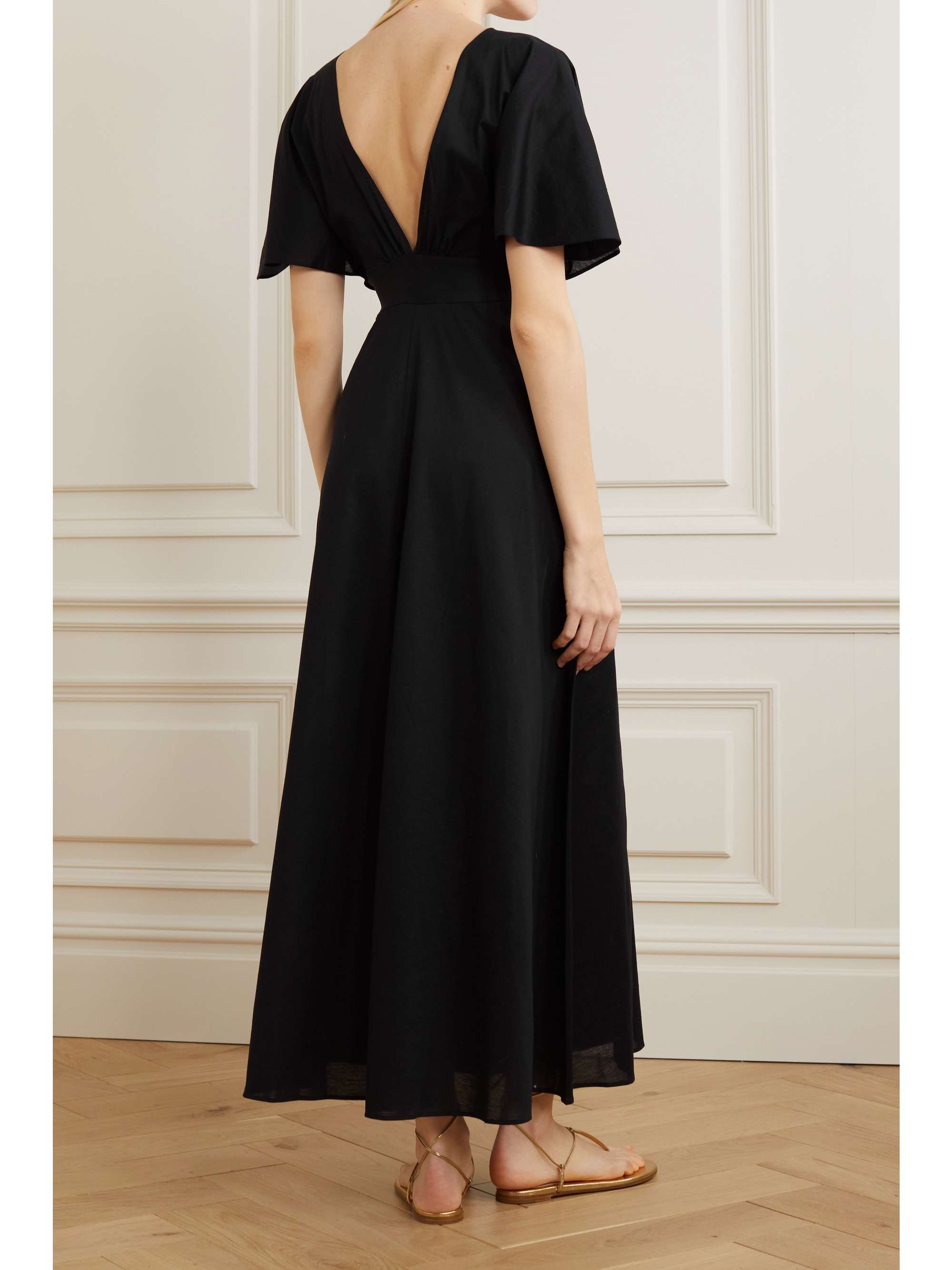 ERES Aurore paneled cotton maxi dress
