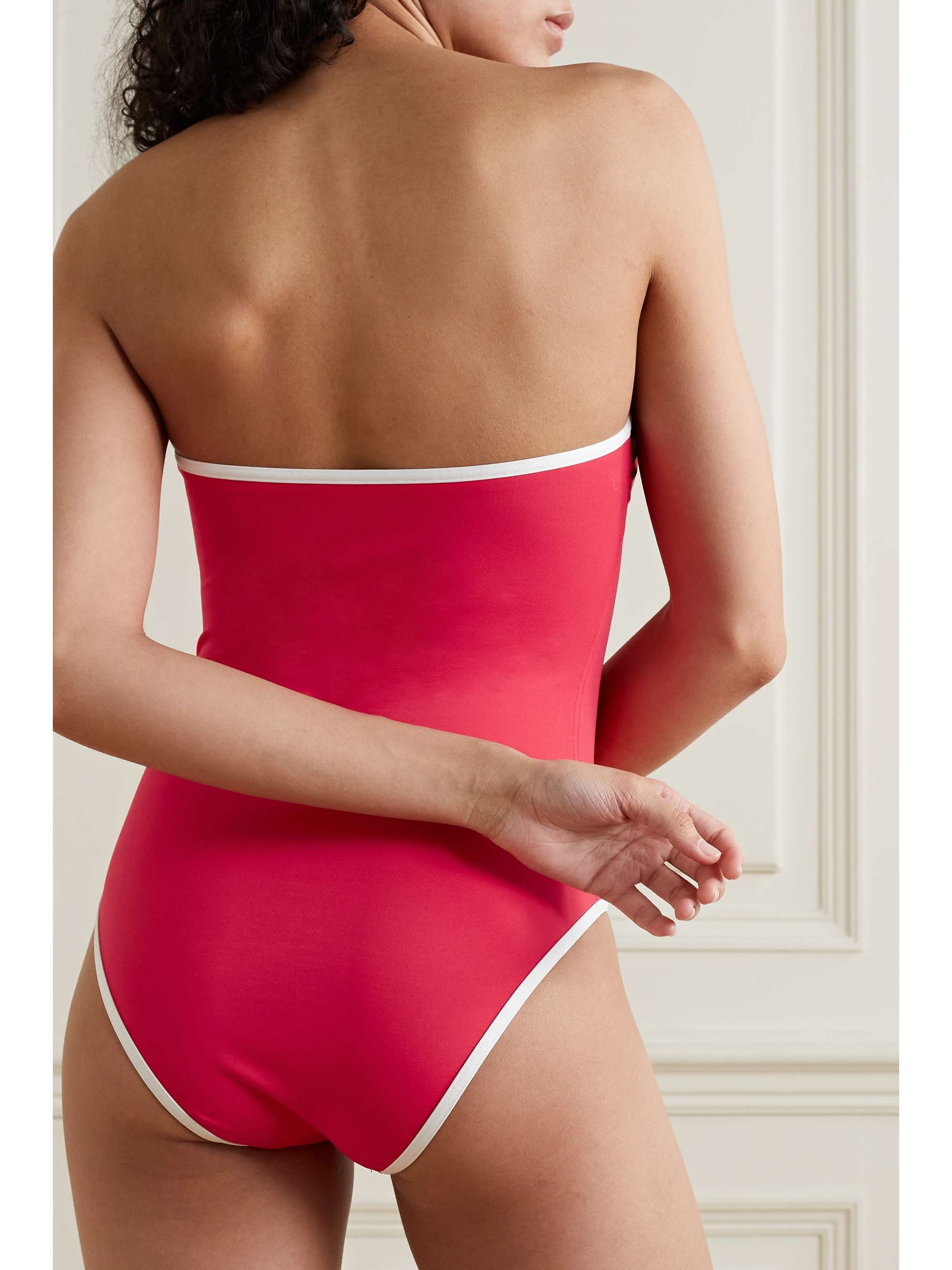 ERES Nautic Crawl strapless swimsuit