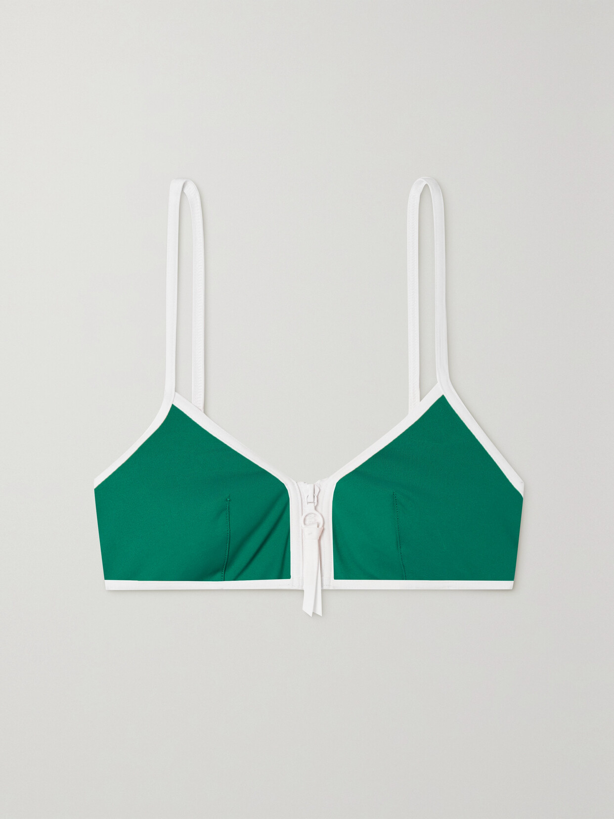 Shop Eres Nautic Sifflet Triangle Bikini Top In Green