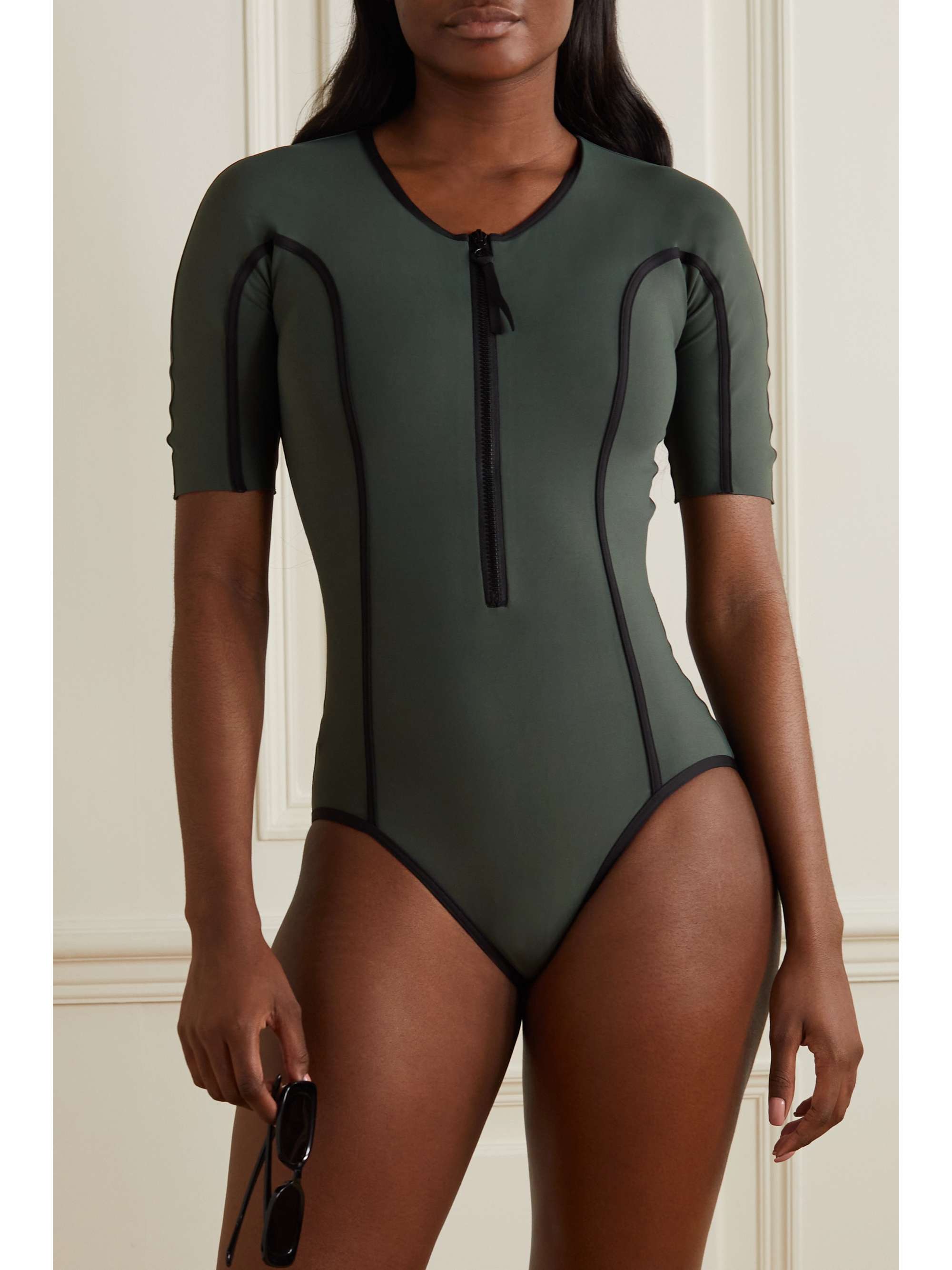 ERES Nautic Podium two-tone swimsuit