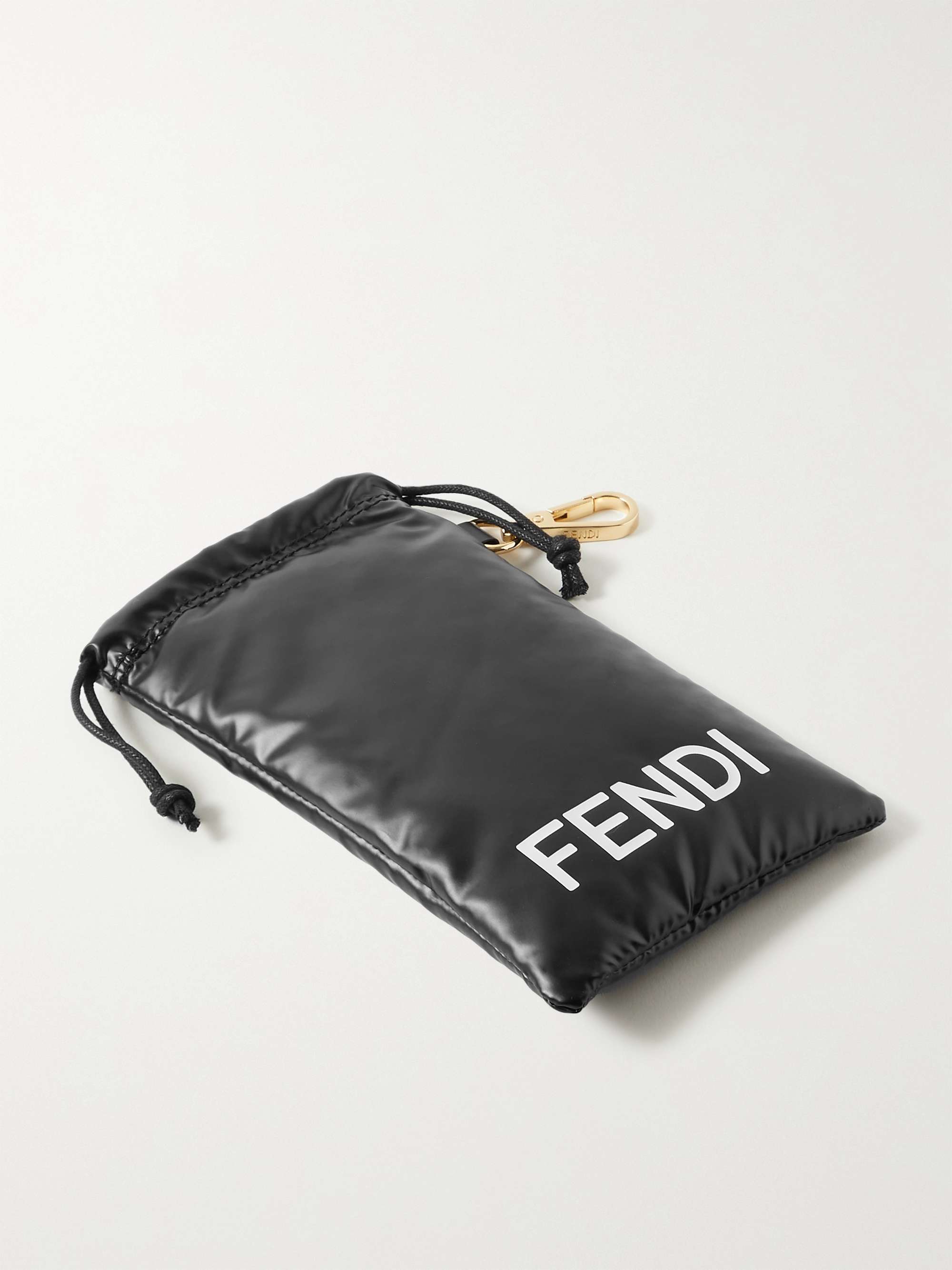 FENDI EYEWEAR Oversized square-frame acetate sunglasses