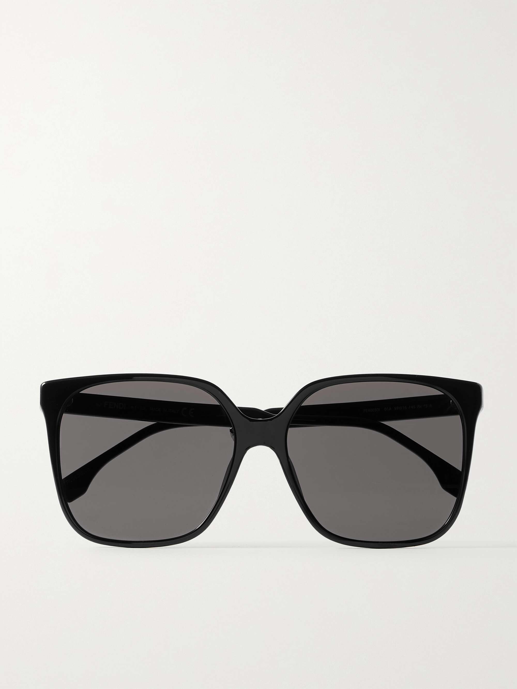 Fendi - Oversized square-frame Acetate Sunglasses - Black - One Size - Net A Porter