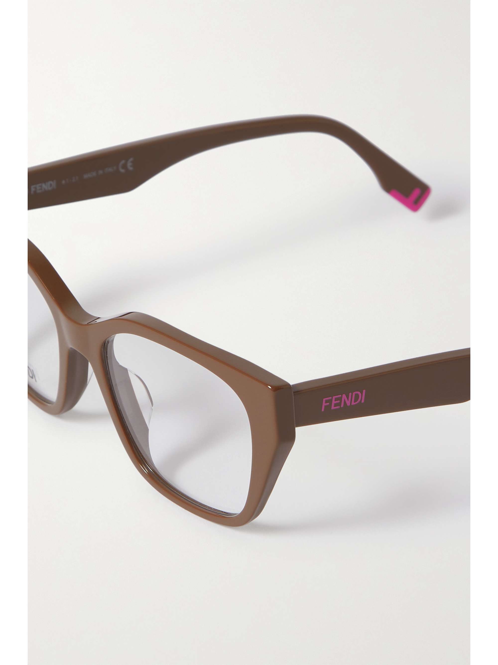 FENDI EYEWEAR Cat-eye acetate optical lenses