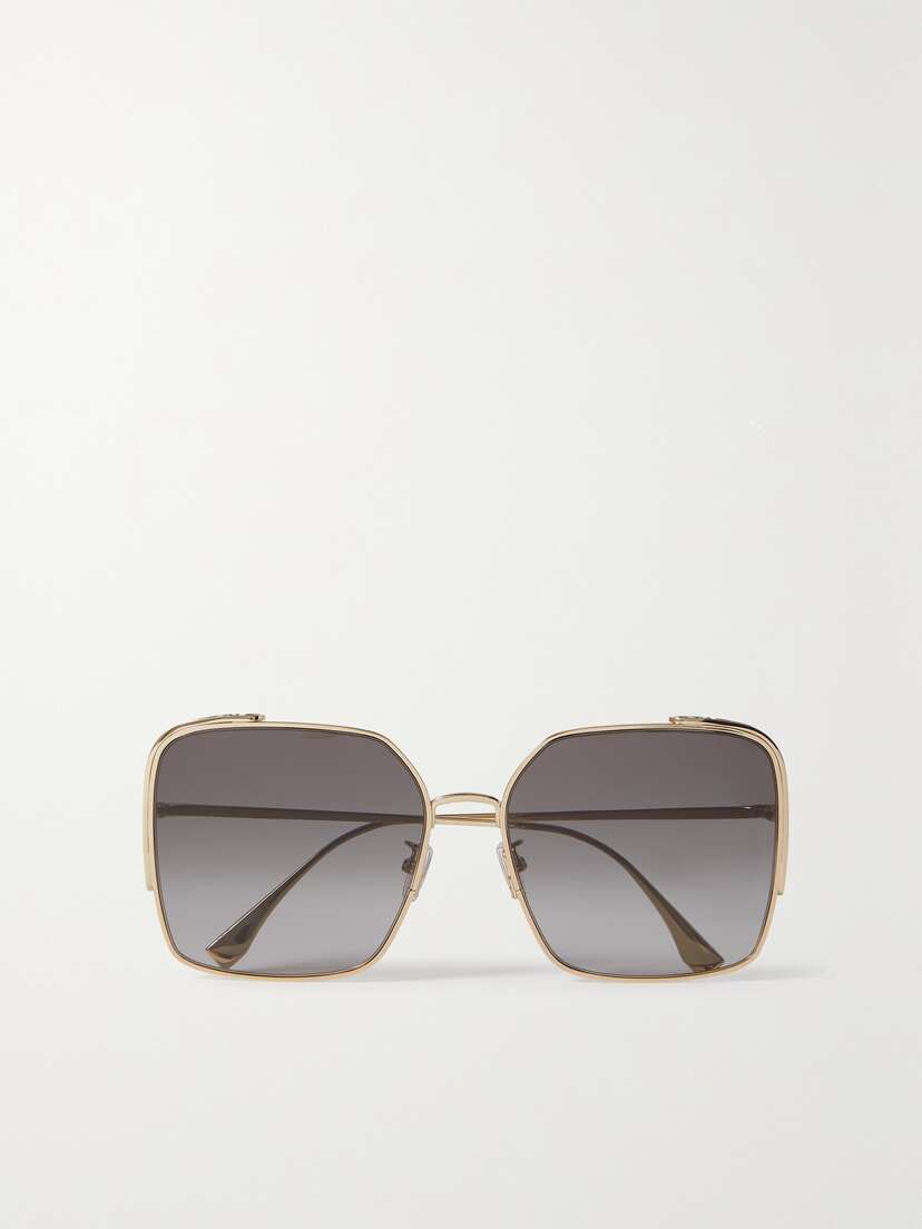 Fendi O'lock Oversized Square-frame -tone Sunglasses - One size