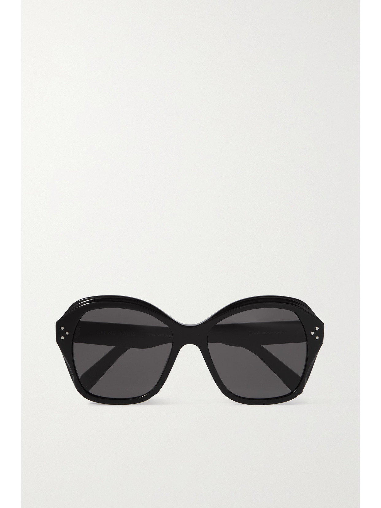 Celine Oversized Round-frame Acetate Sunglasses In Black | ModeSens