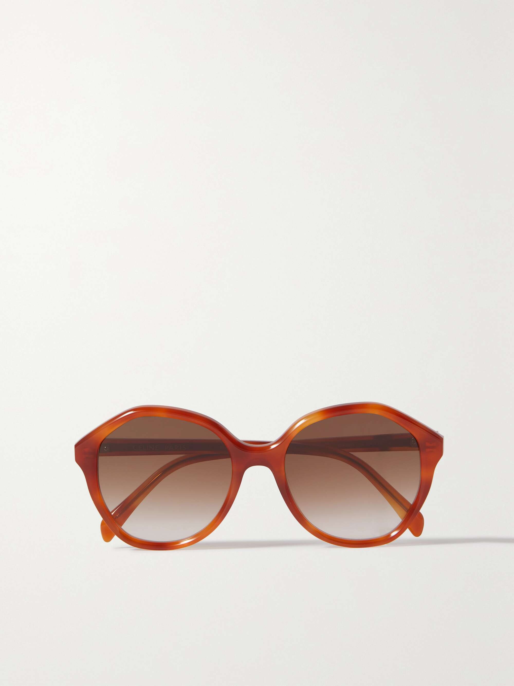 Celine Eyewear - round-frame Acetate Sunglasses - Brown - One Size - Net A Porter