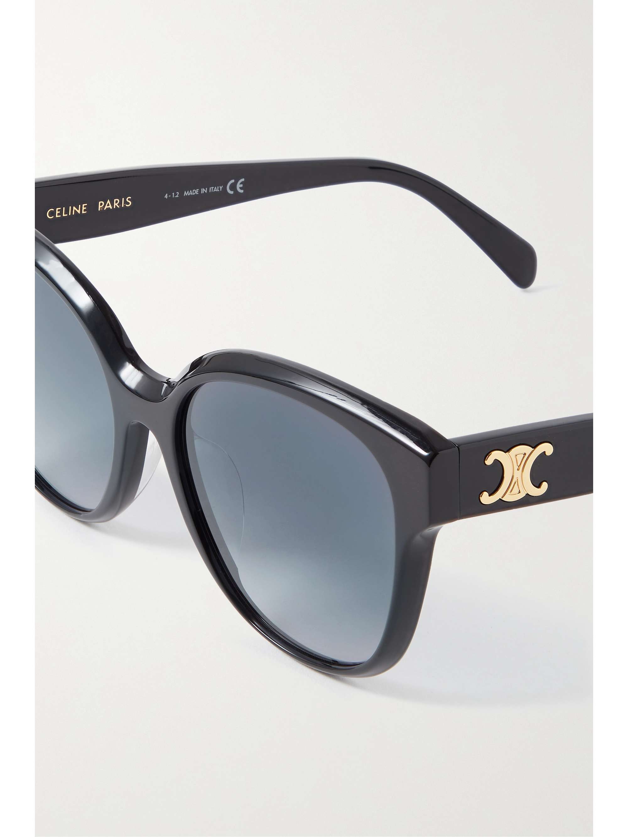 CELINE EYEWEAR Oversized cat-eye acetate sunglasses