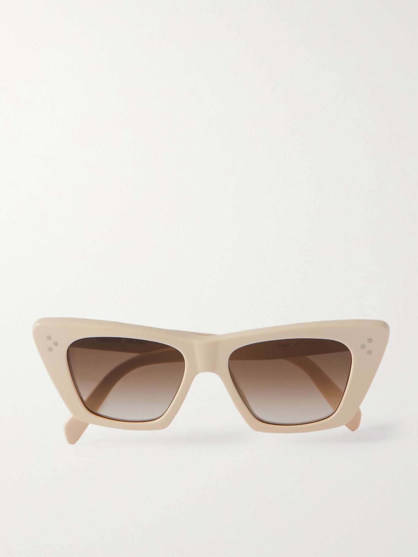 Ivory Cateye acetate sunglasses CELINE EYEWEAR NETAPORTER