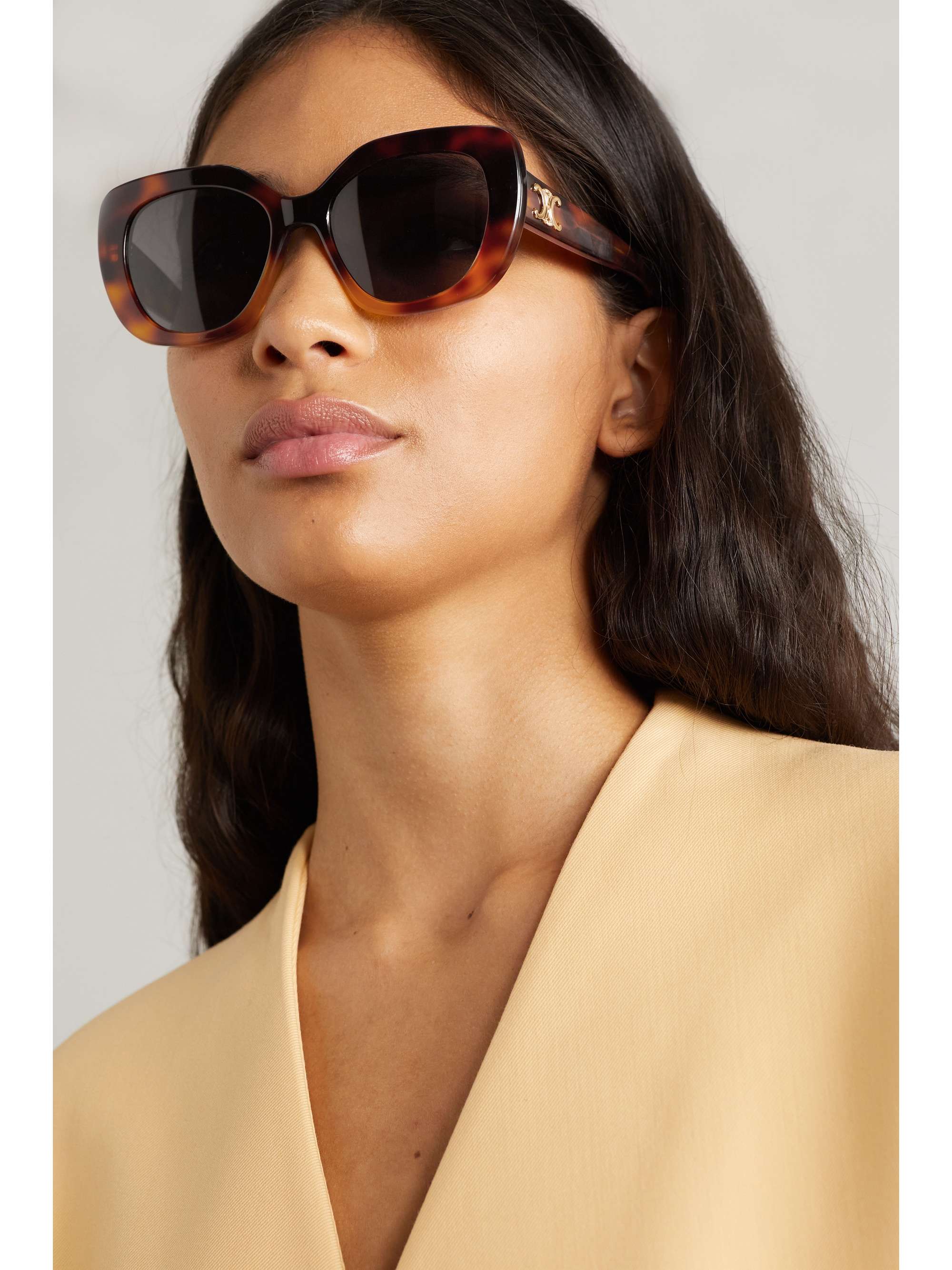 CELINE EYEWEAR Square-frame acetate sunglasses