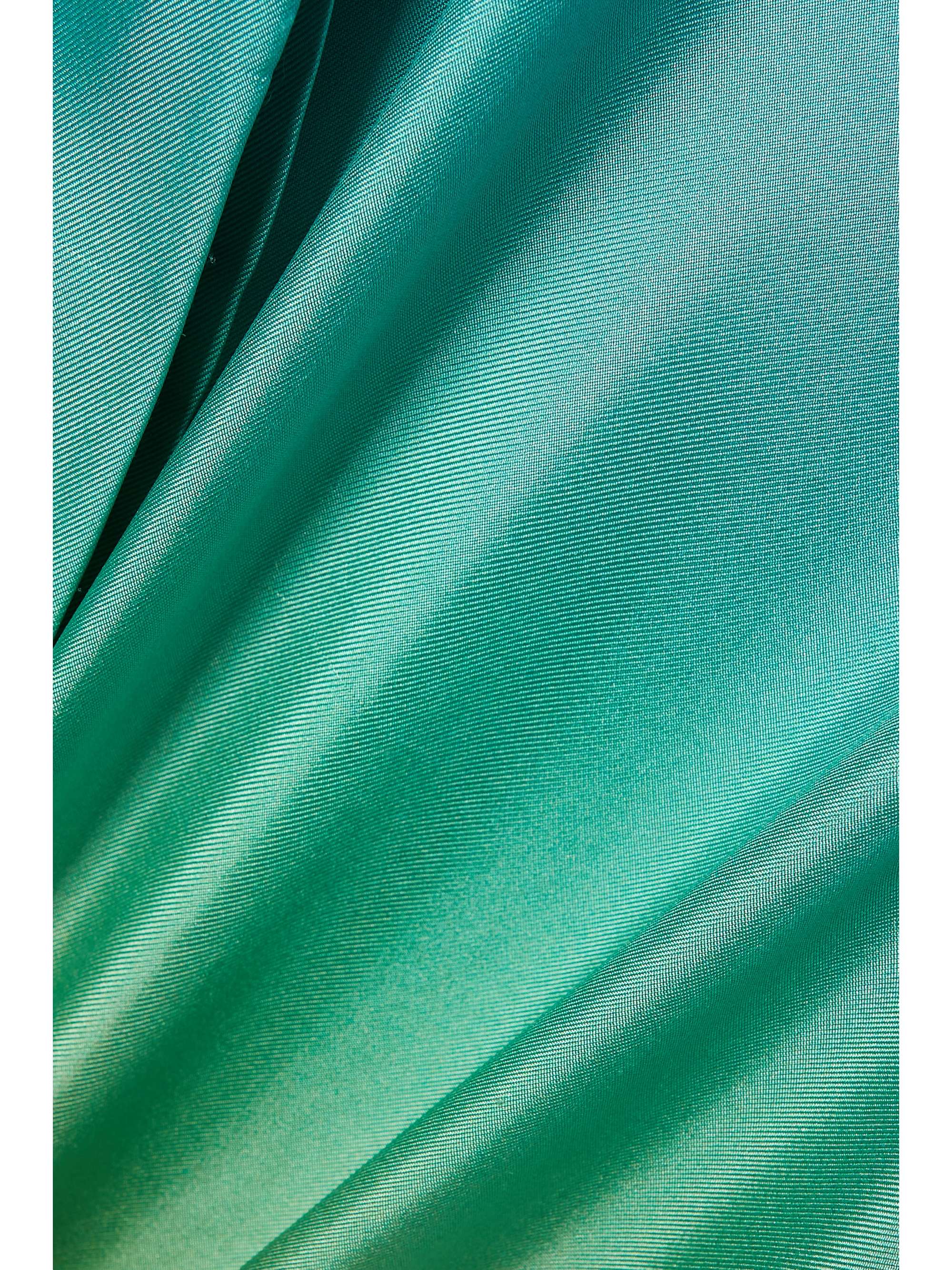 OSCAR DE LA RENTA Ombré silk-satin twill shirt
