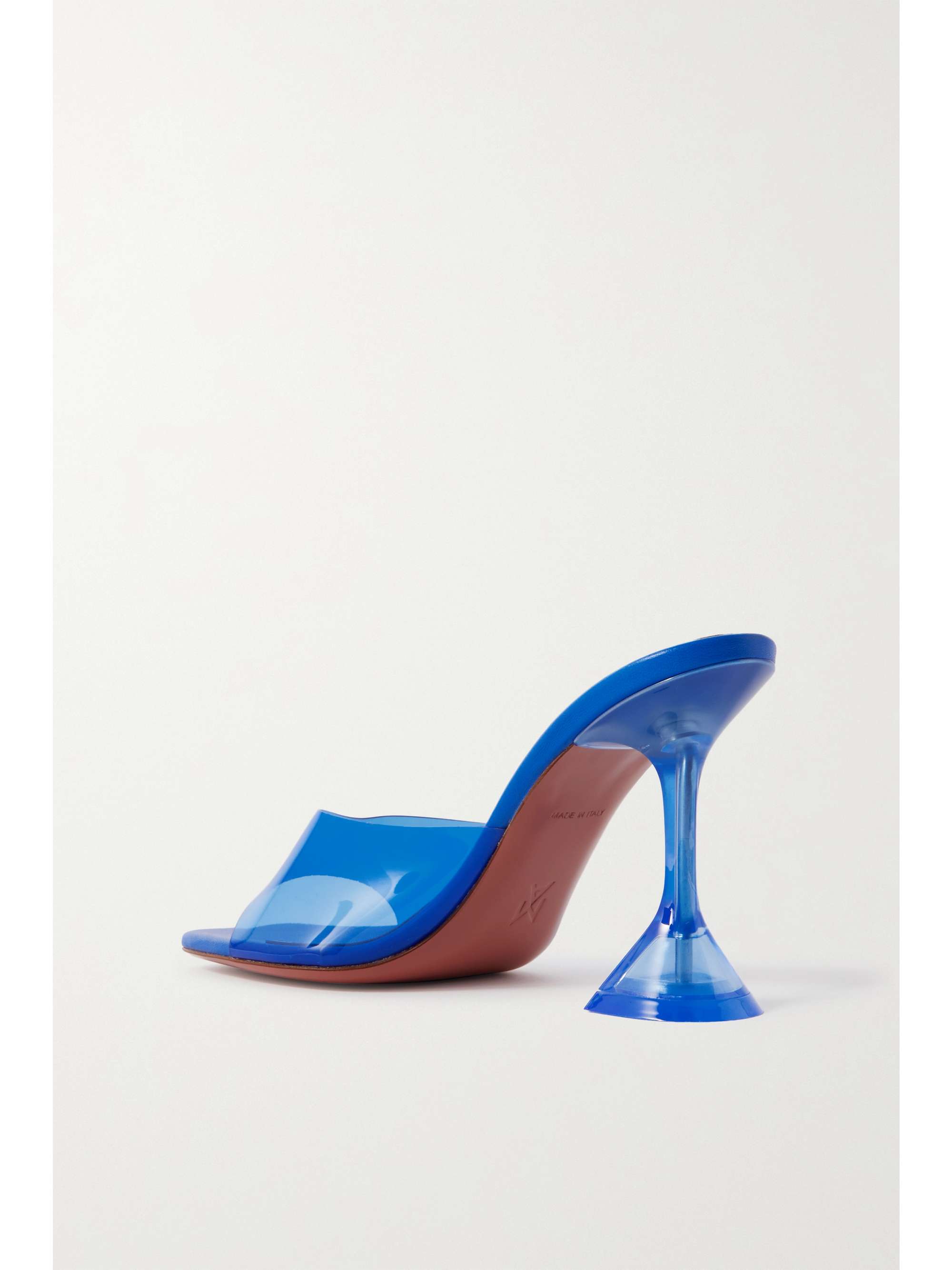AMINA MUADDI Lupita Glass PVC 皮革穆勒鞋