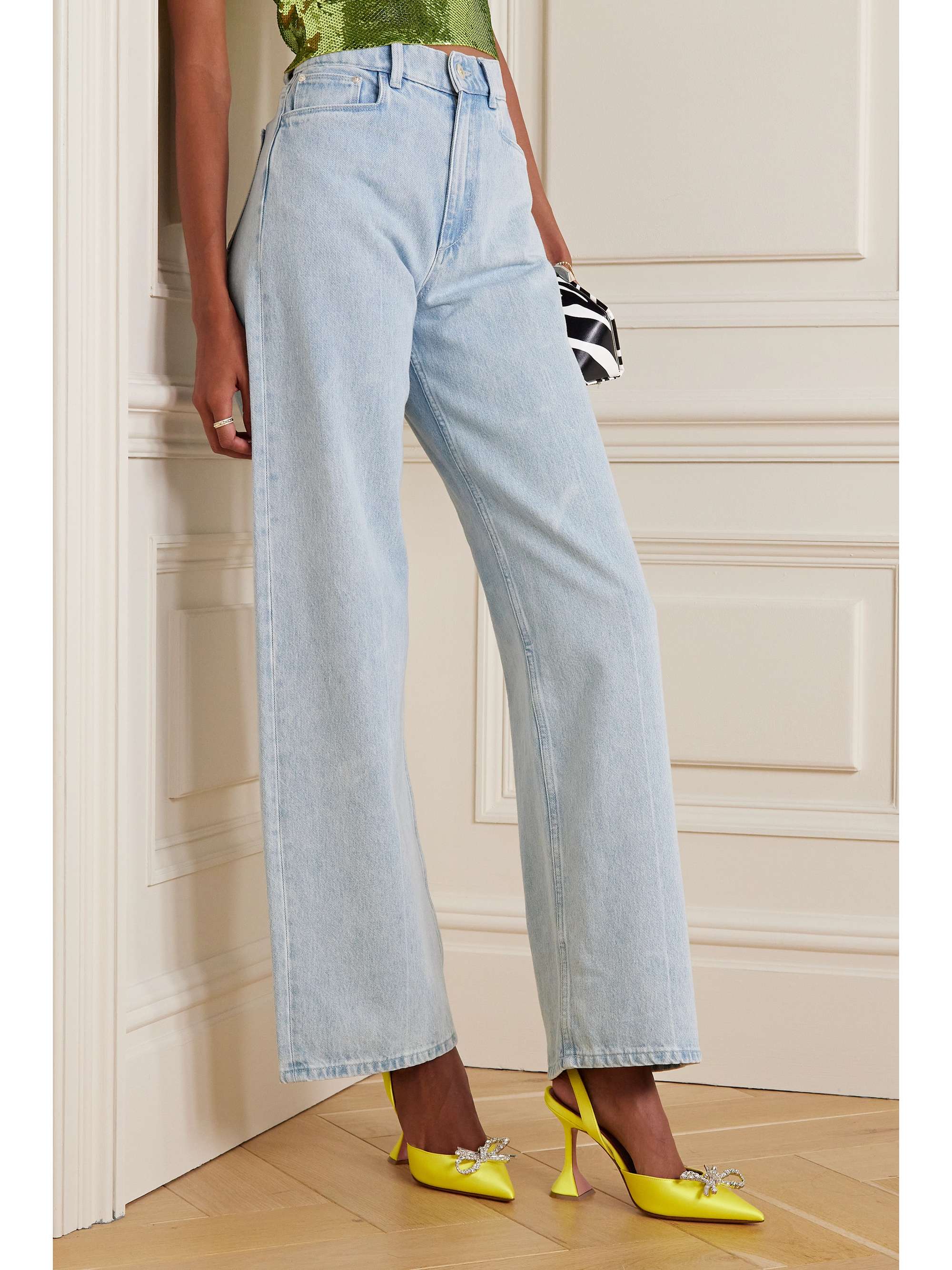 Amina muaddi slingback pumps Clearance