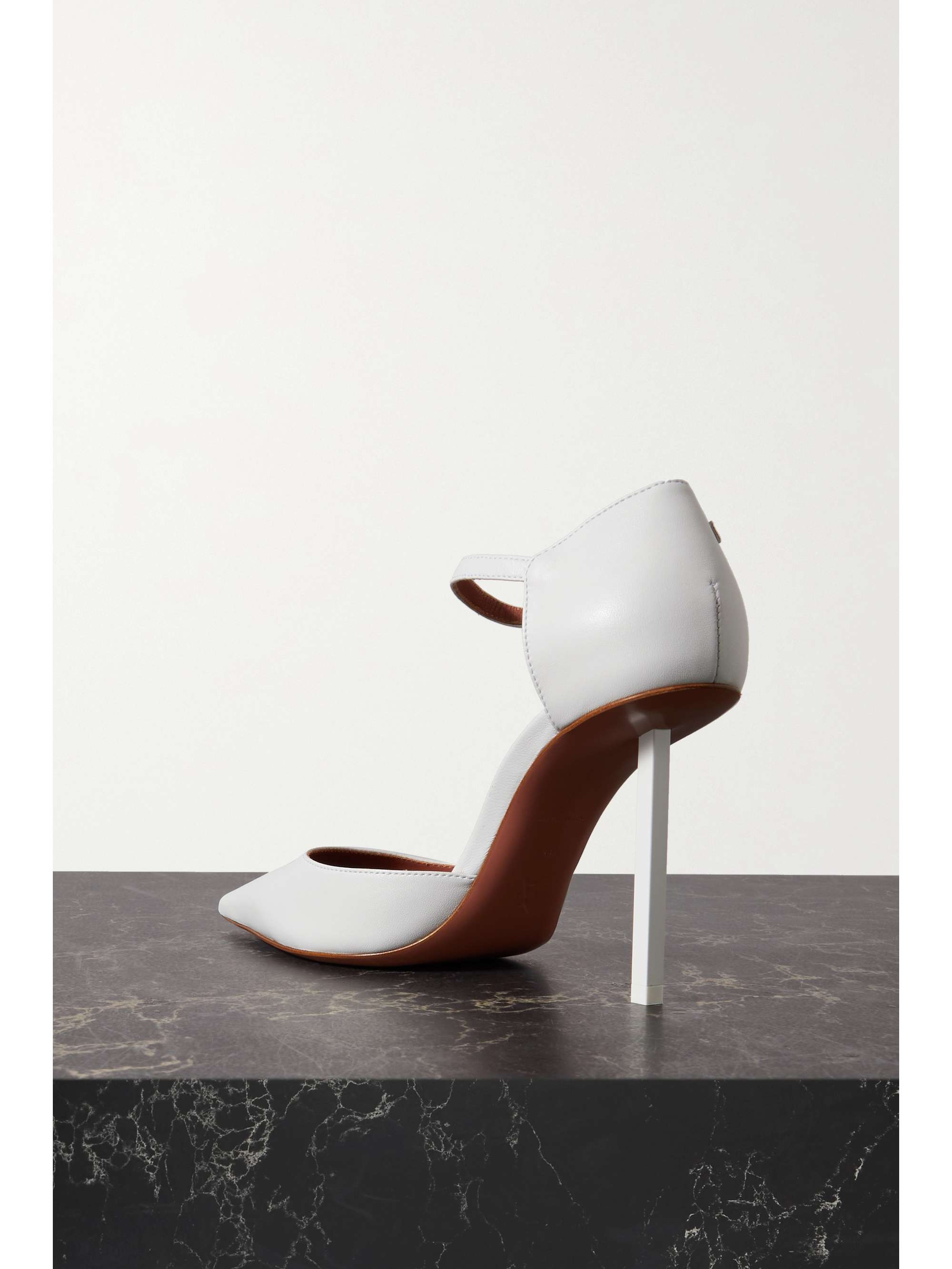 AMINA MUADDI Angelica leather point-toe pumps