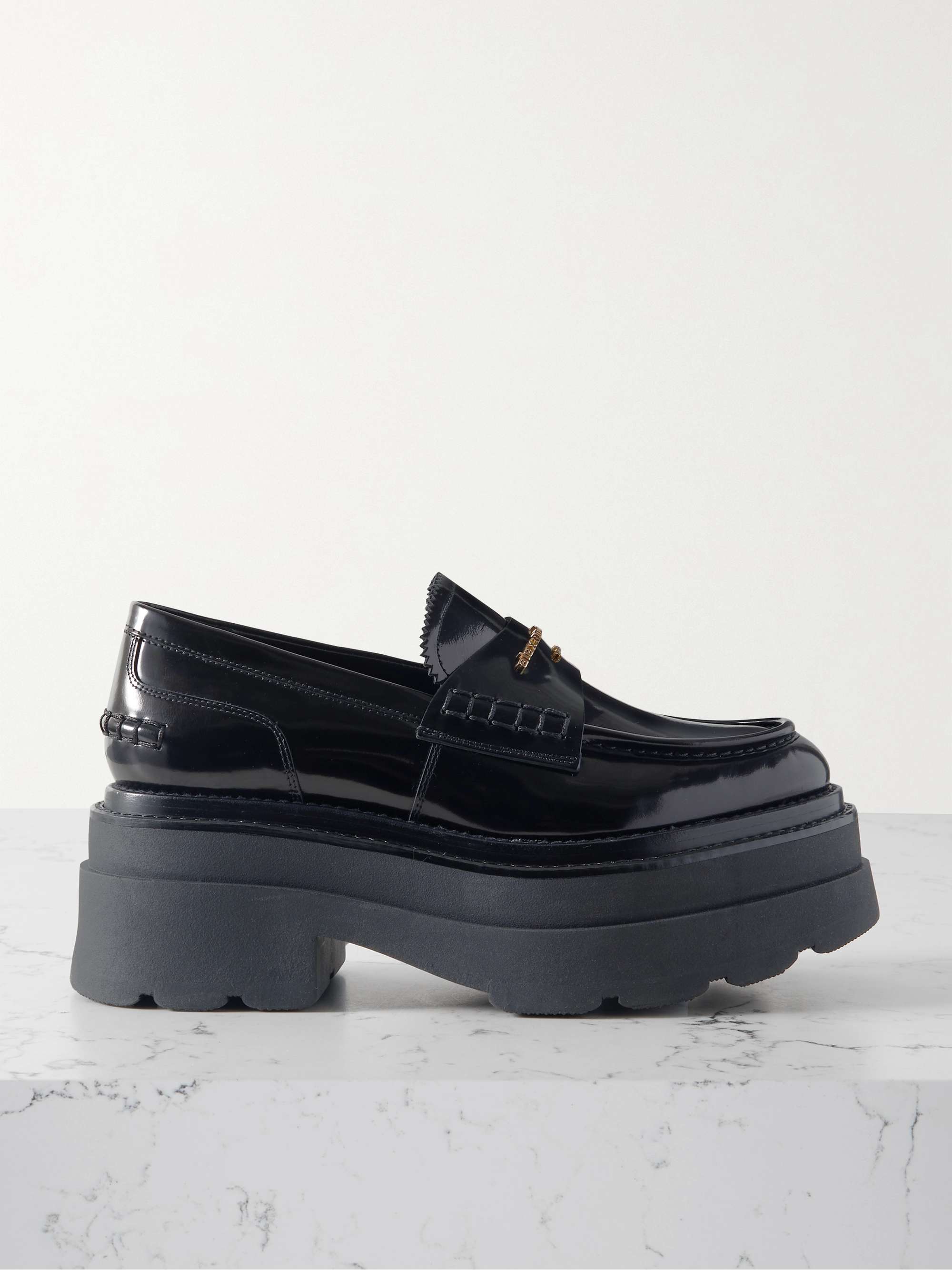 WANG Carter patent-leather loafers |