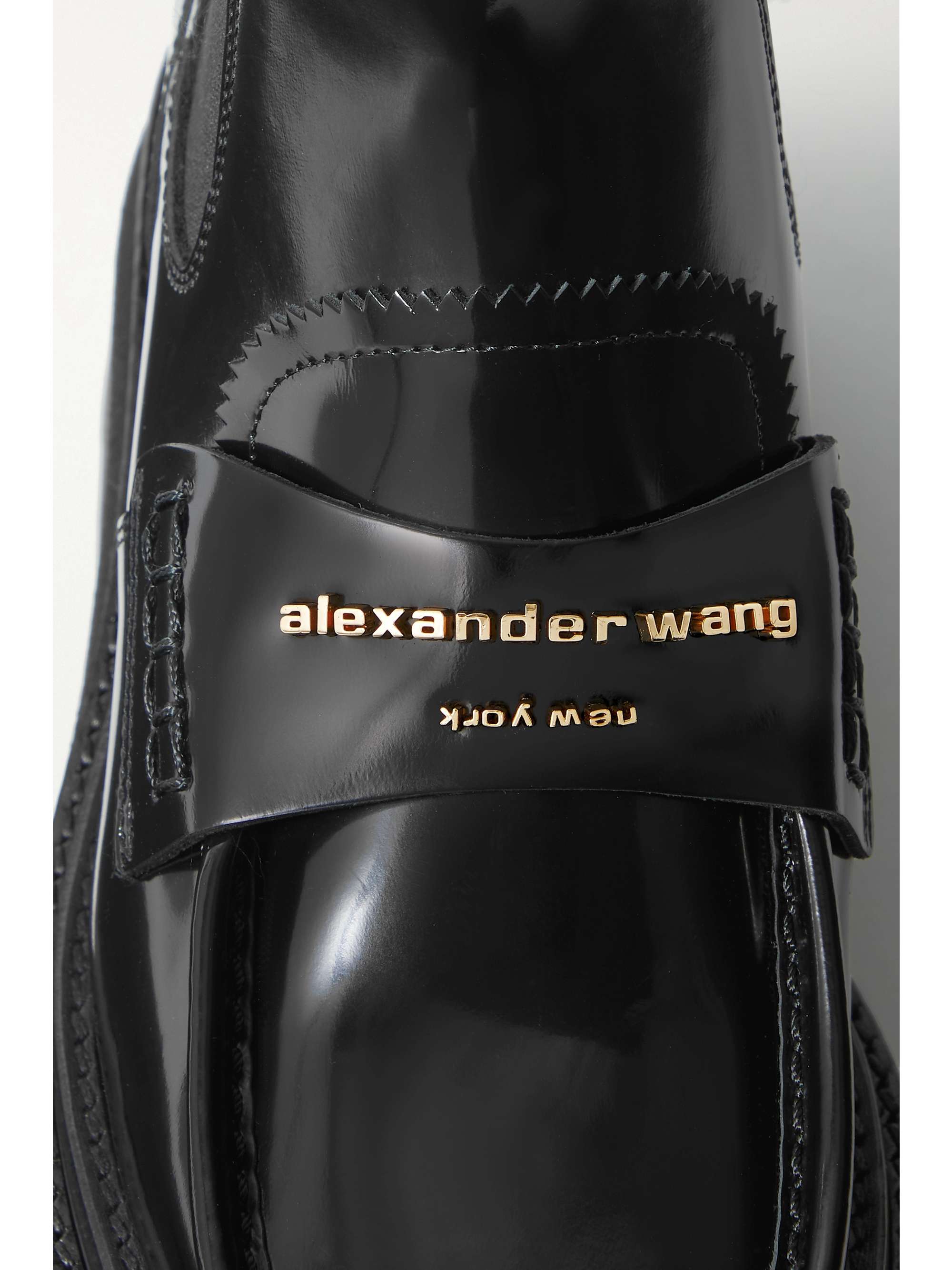 ALEXANDER WANG Carter patent-leather platform ankle boots | NET-A-PORTER