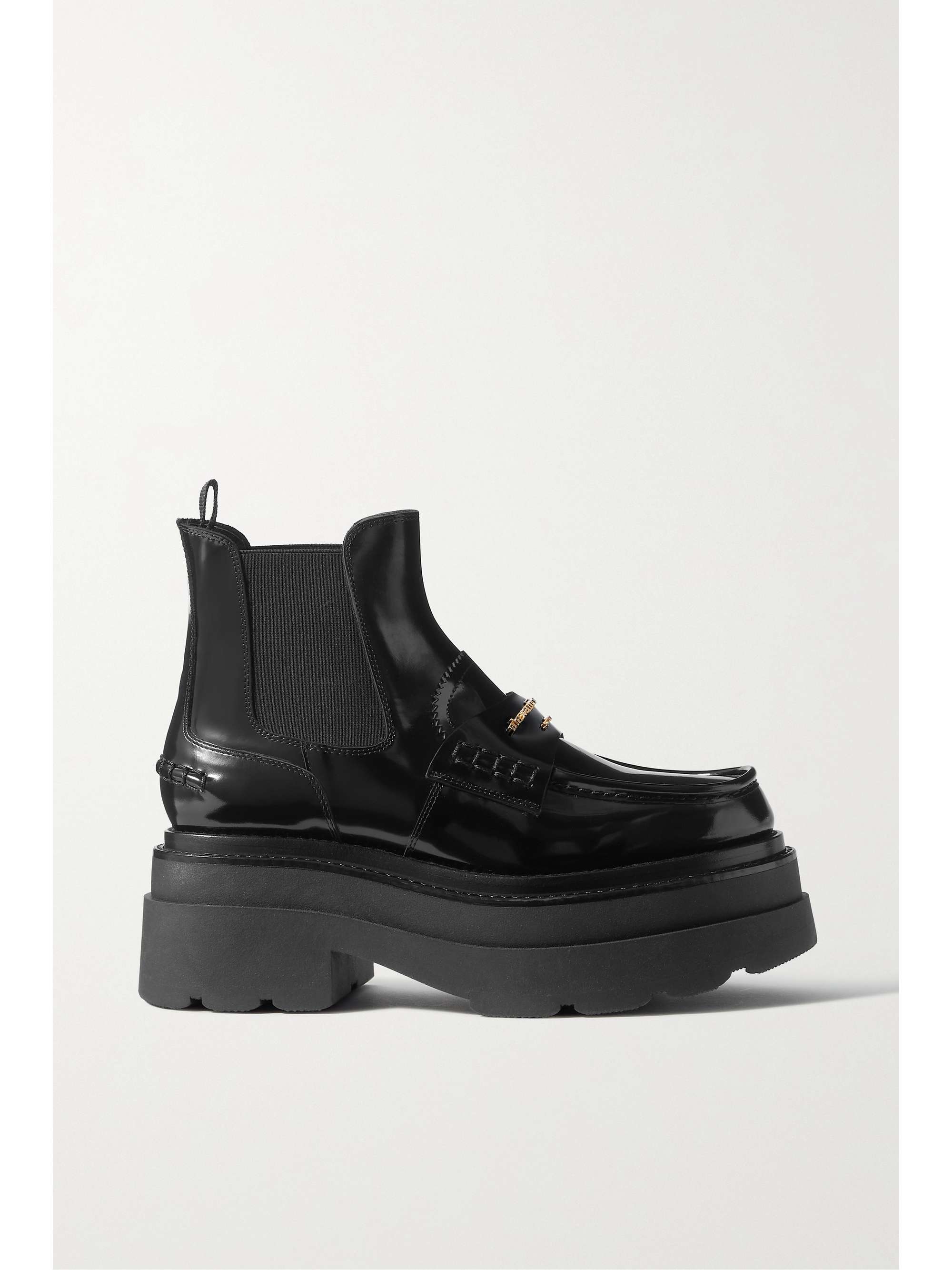 ALEXANDER WANG Carter patent-leather platform ankle boots | NET-A-PORTER
