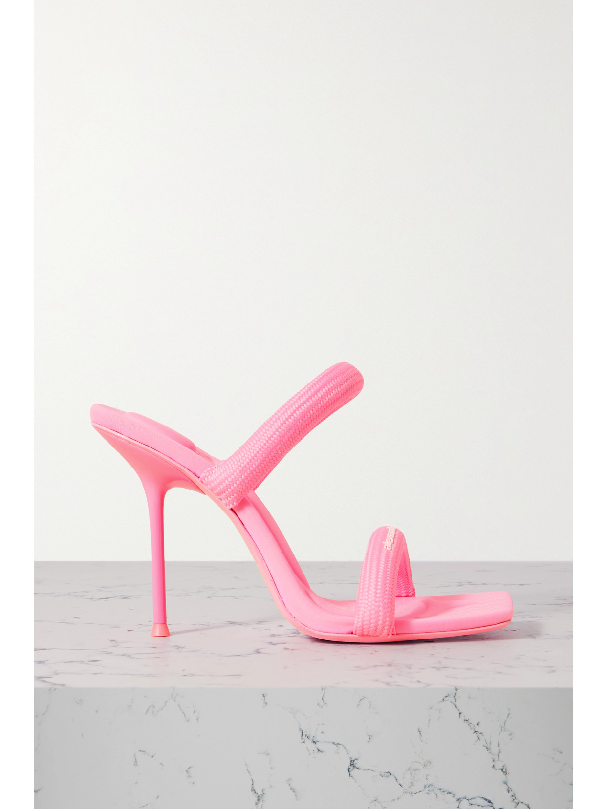 Alexander Wang 105mm Julie Tubular Webbing Sandals In Pink
