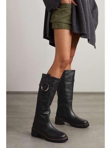 Schoenen Hoge laarzen Winterlaarzen See by Chloé See by Chlo\u00e9 Winterlaarzen \u201eBoots Leather Sabbia\u201c 