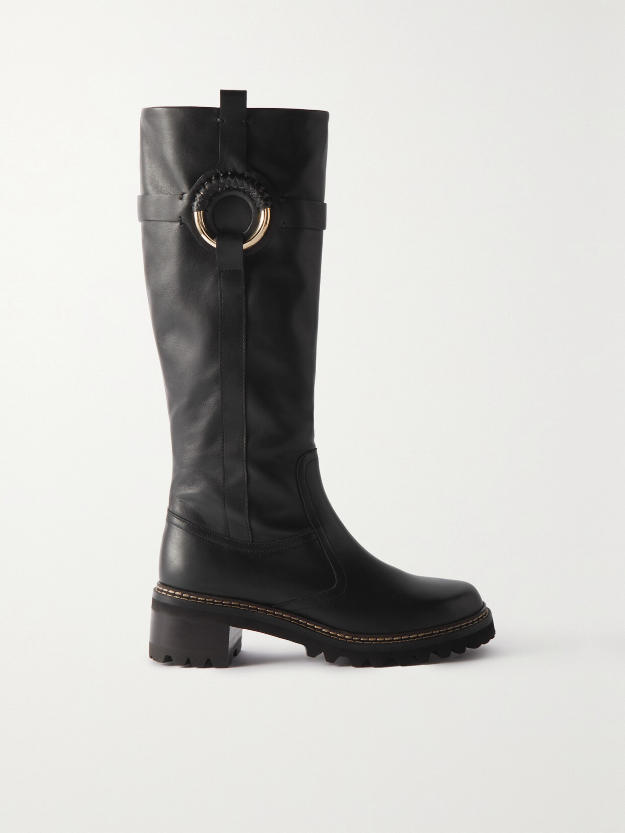 SEE BY CHLOÉ HANA LEATHER KNEE BOOTS