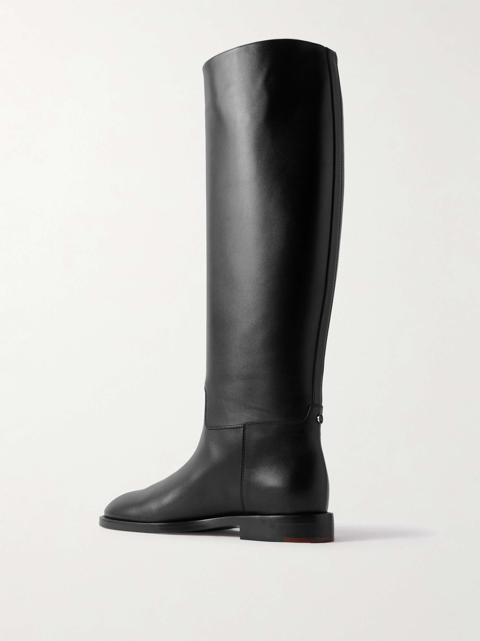 LORO PIANA Decker leather knee boots