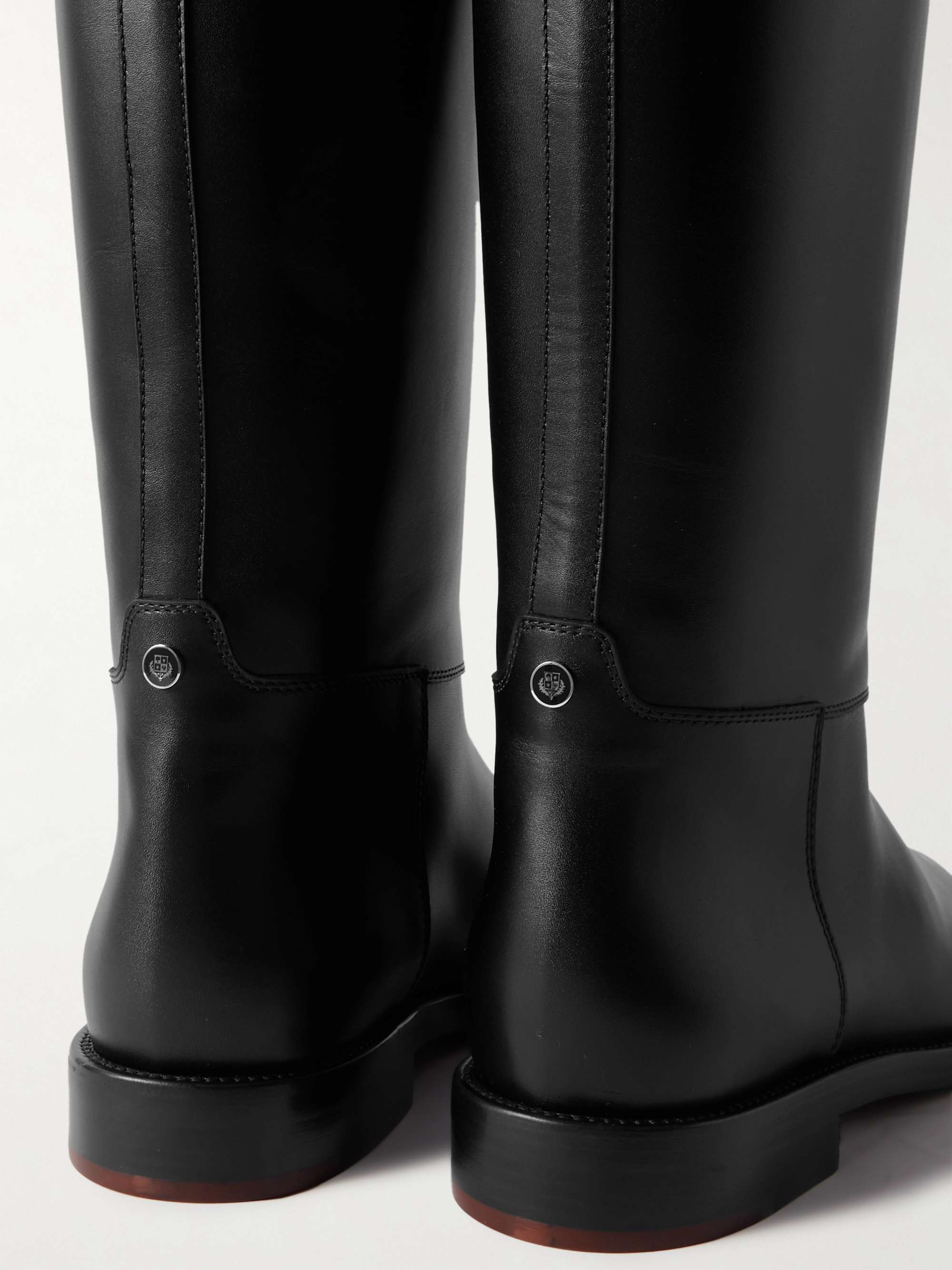 LORO PIANA Decker leather knee boots