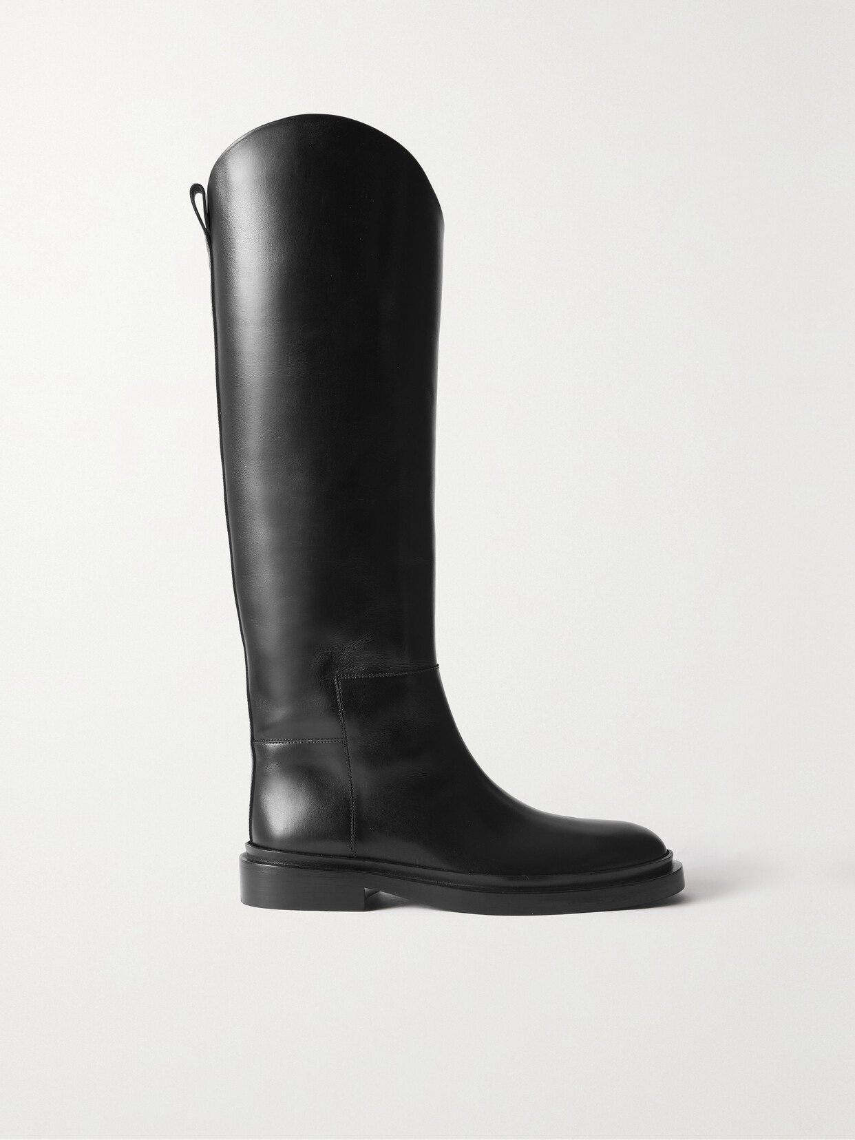 Jil Sander Calf Length Boots In Black