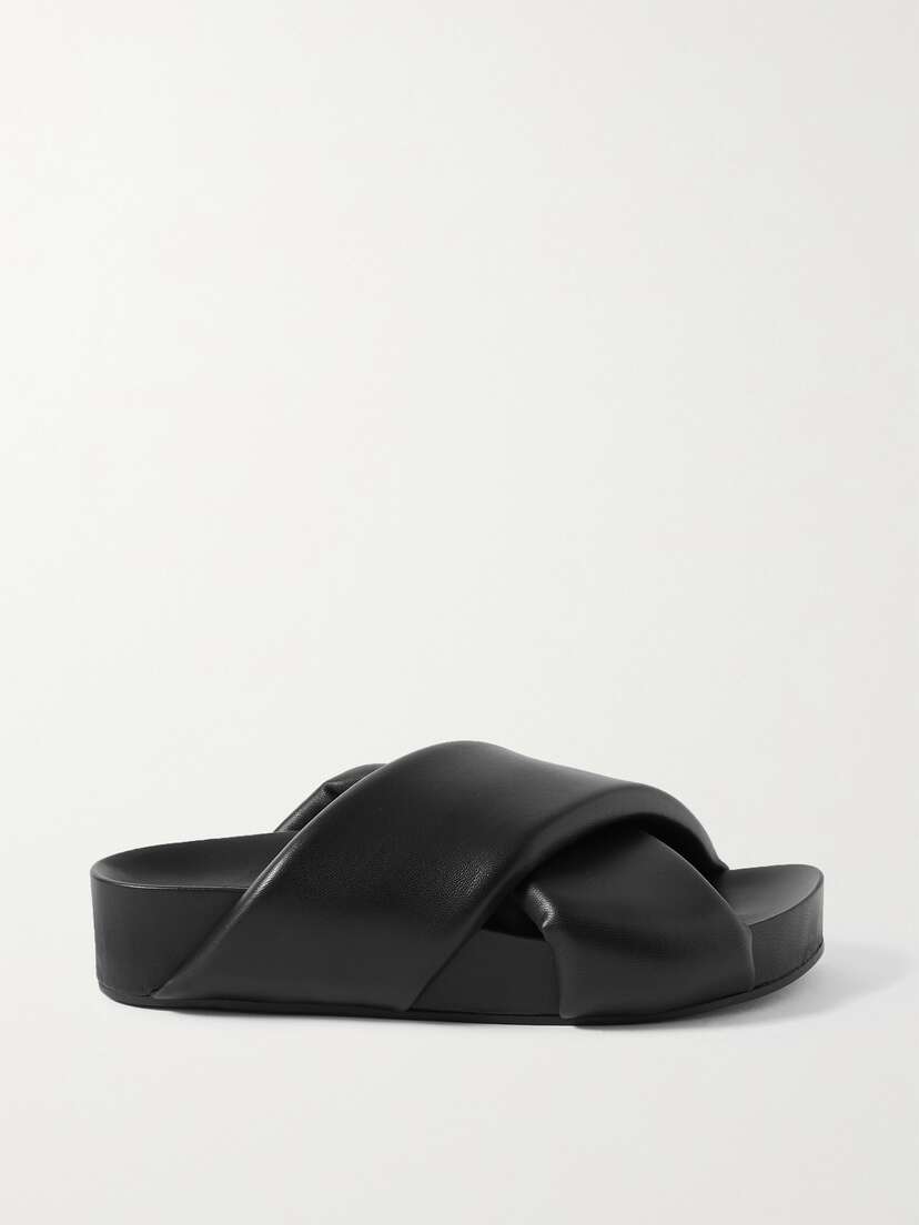 Jil Sander Leather Platform Slides