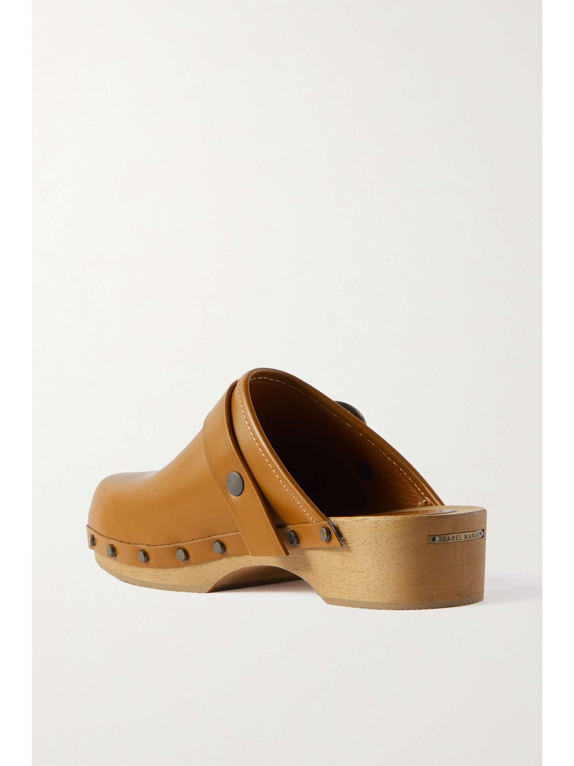 ISABEL MARANT Thalie buckled studded leather clogs