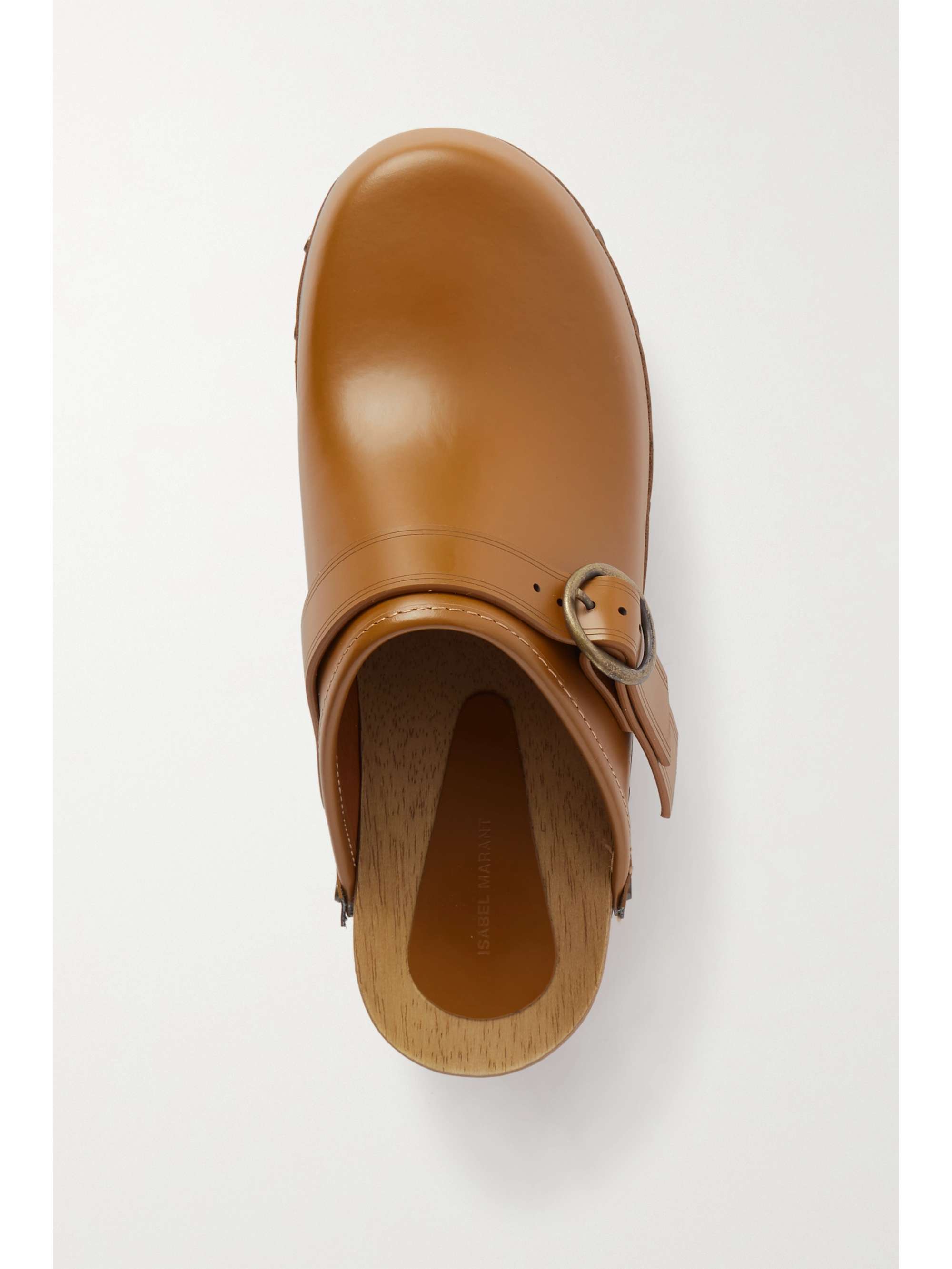 ISABEL MARANT Thalie buckled studded leather clogs