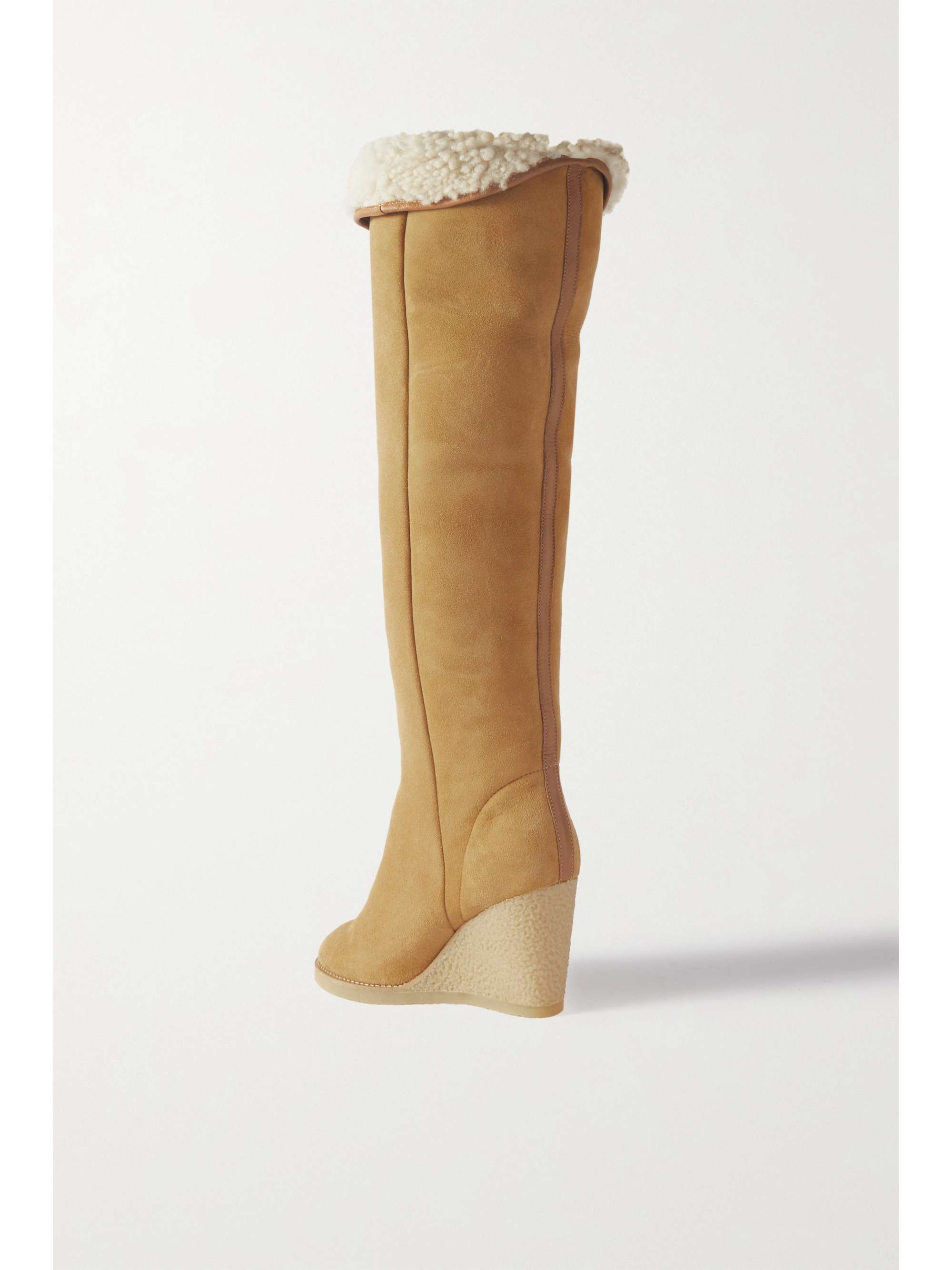 ISABEL MARANT Tilin 90 shearling-lined suede knee boots