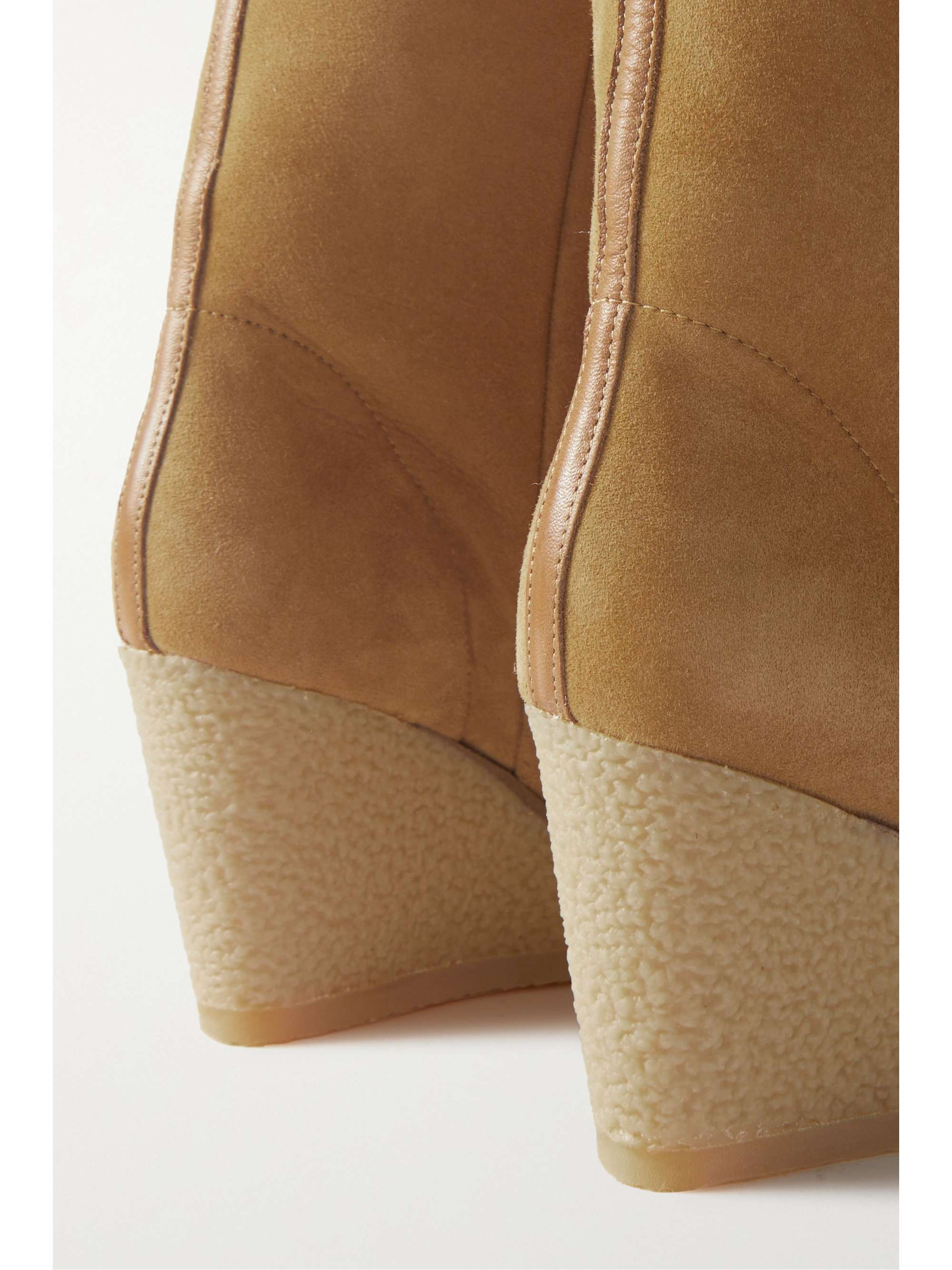 ISABEL MARANT Tilin 90 shearling-lined suede knee boots