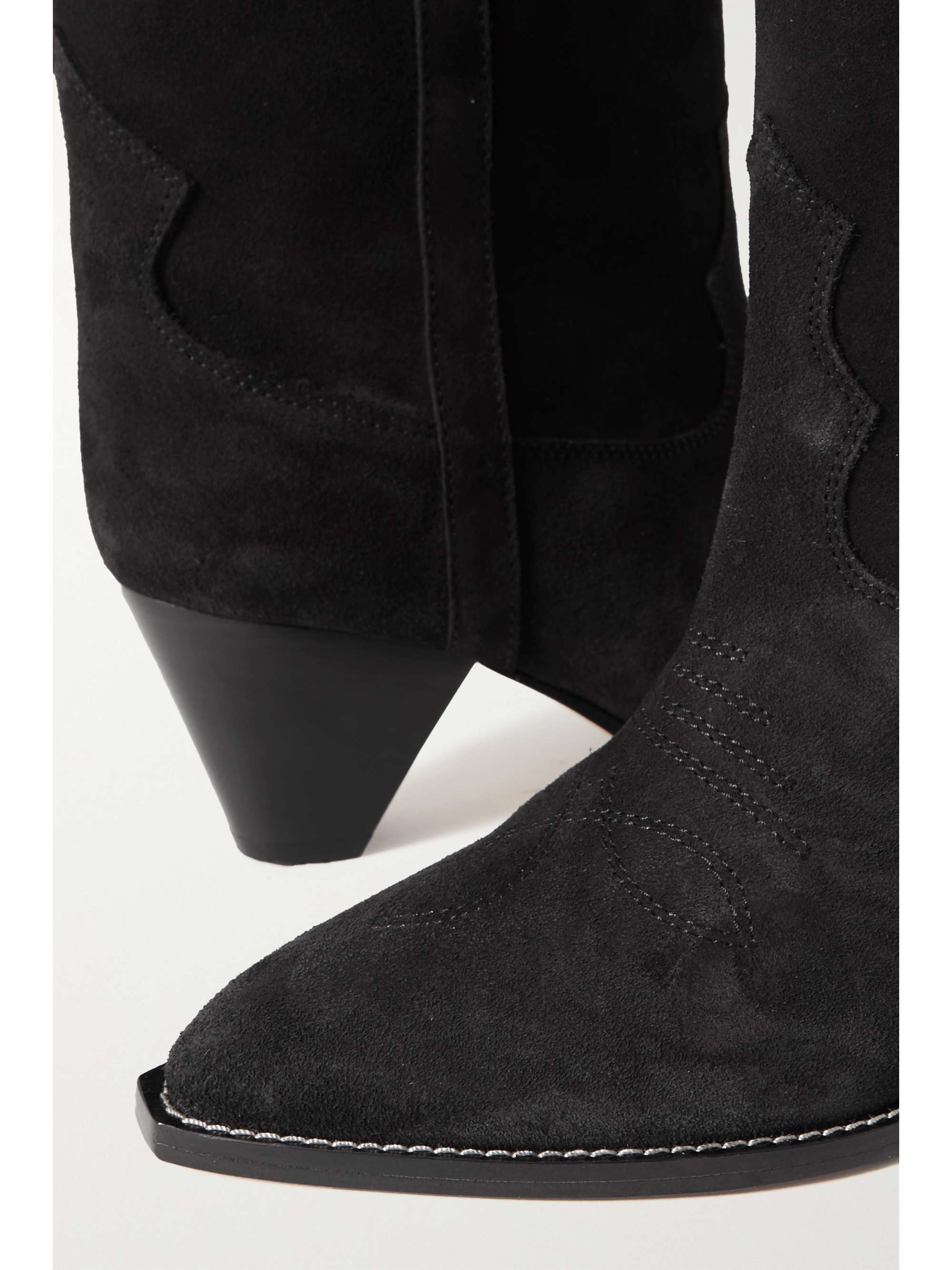 ISABEL MARANT Luliette embroidered suede ankle boots