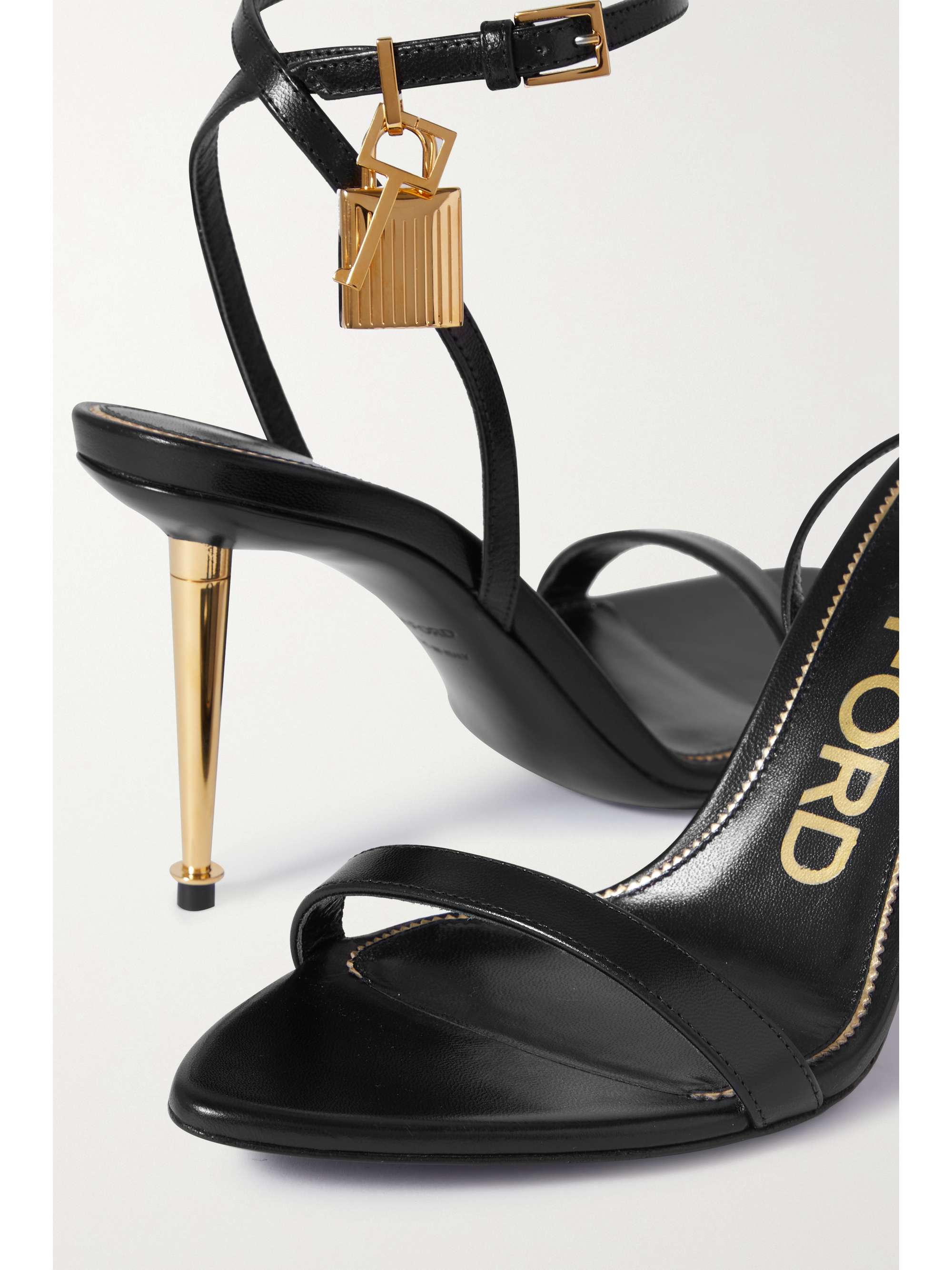 TOM FORD Padlock leather sandals