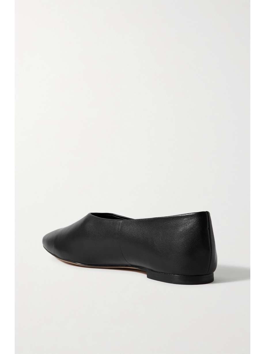 vince behati leather flat
