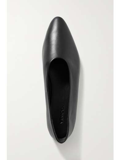 vince behati leather flat