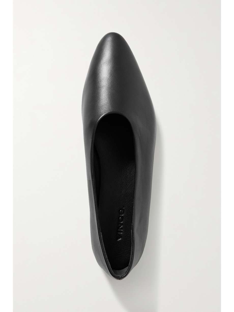 vince behati leather flat