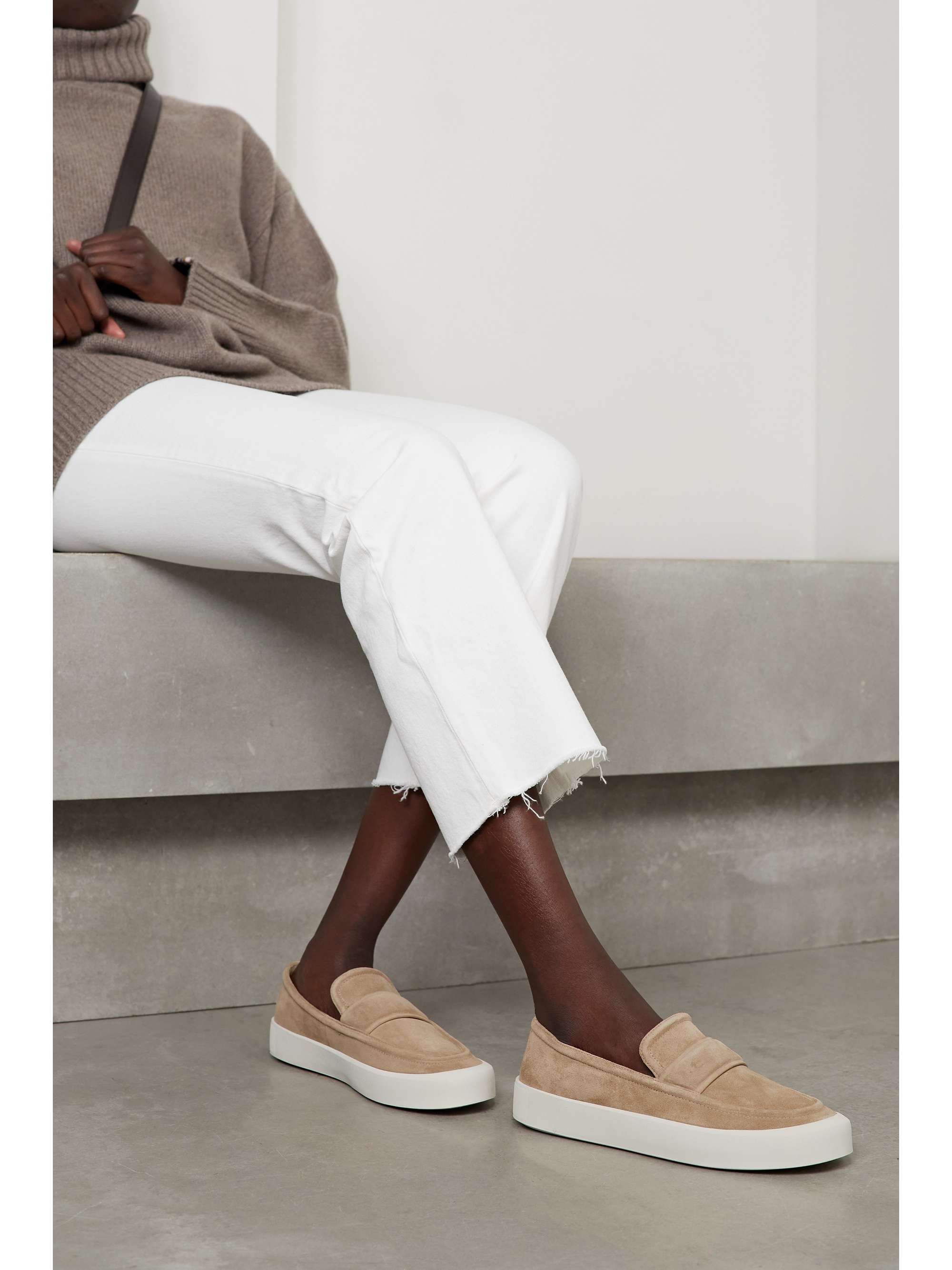 VINCE Ghita suede slip-on sneakers | NET-A-PORTER