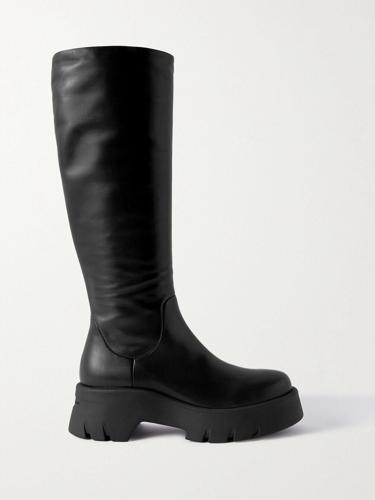 Gianvito Rossi Montey 20 Leather Knee Boots - Black