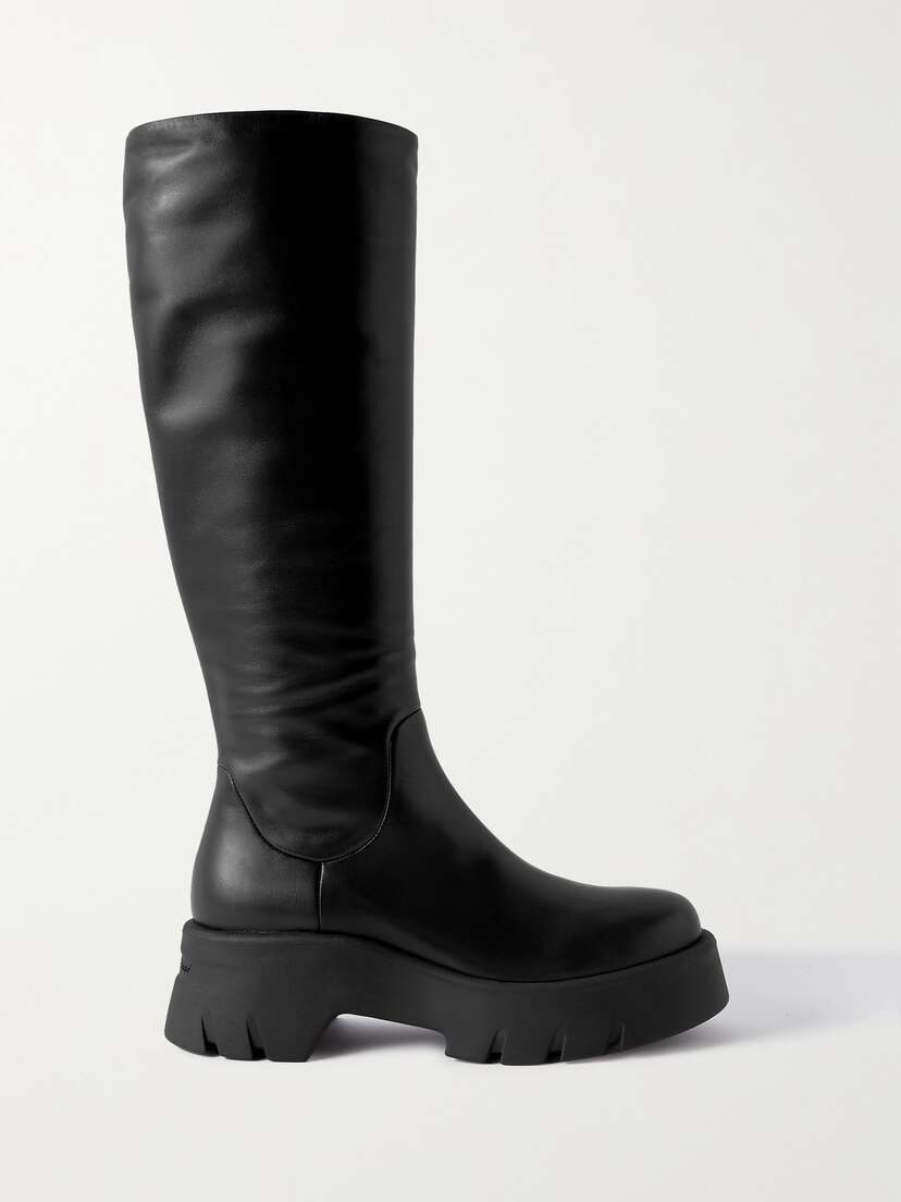 Gianvito Rossi Montey 20 Leather Knee Boots