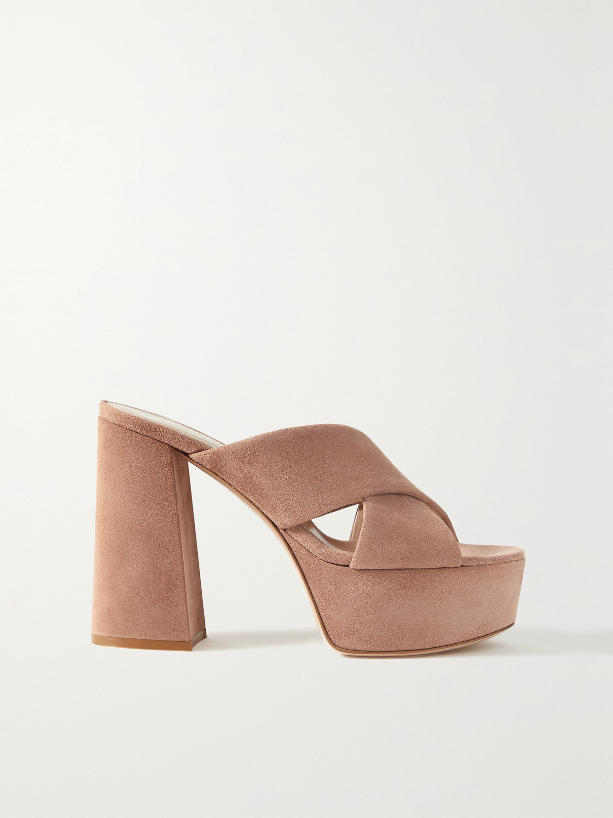 Gianvito Rossi 70 Nubuck Platform Sandals