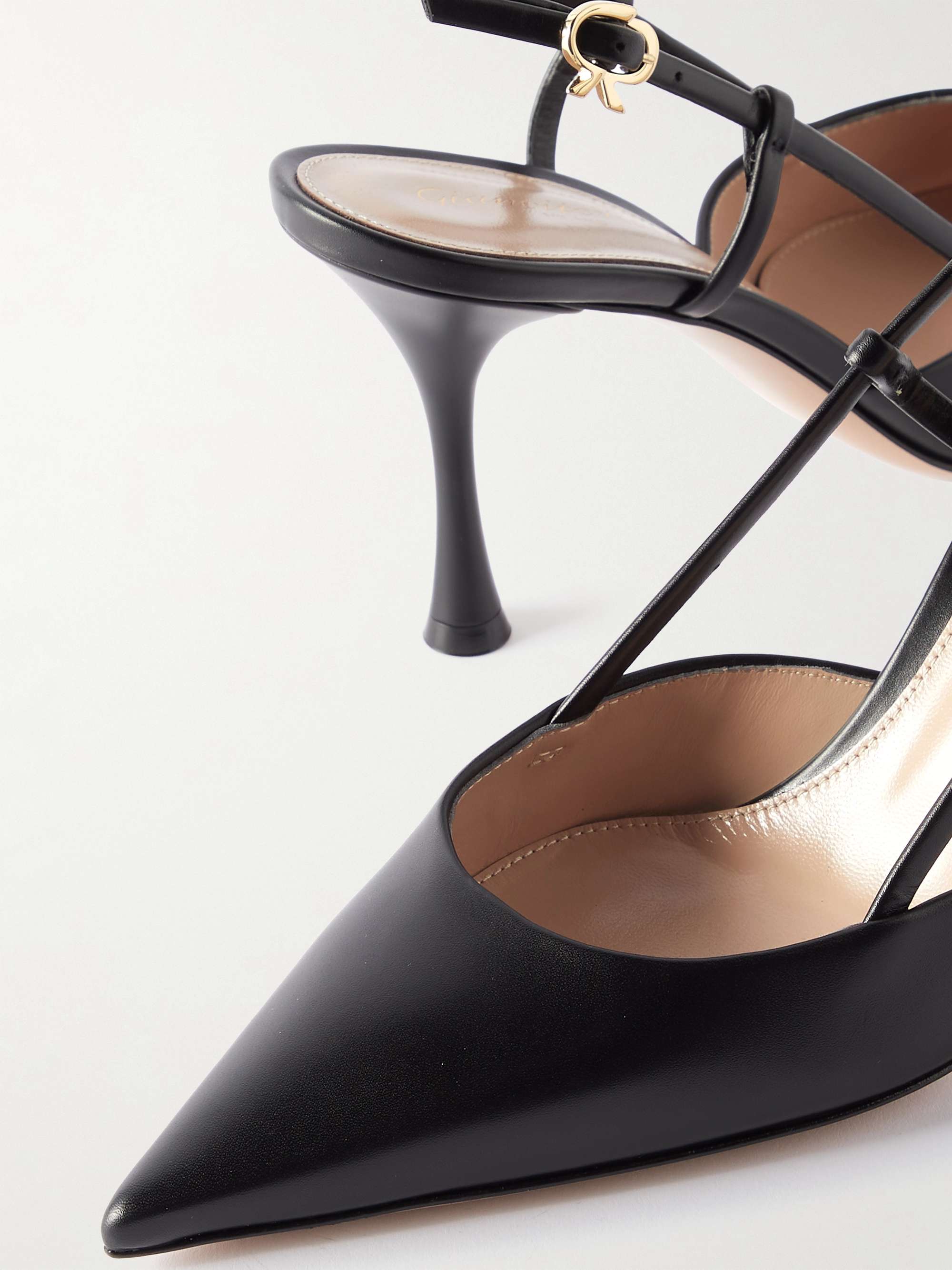 GIANVITO ROSSI 85 leather slingback pumps