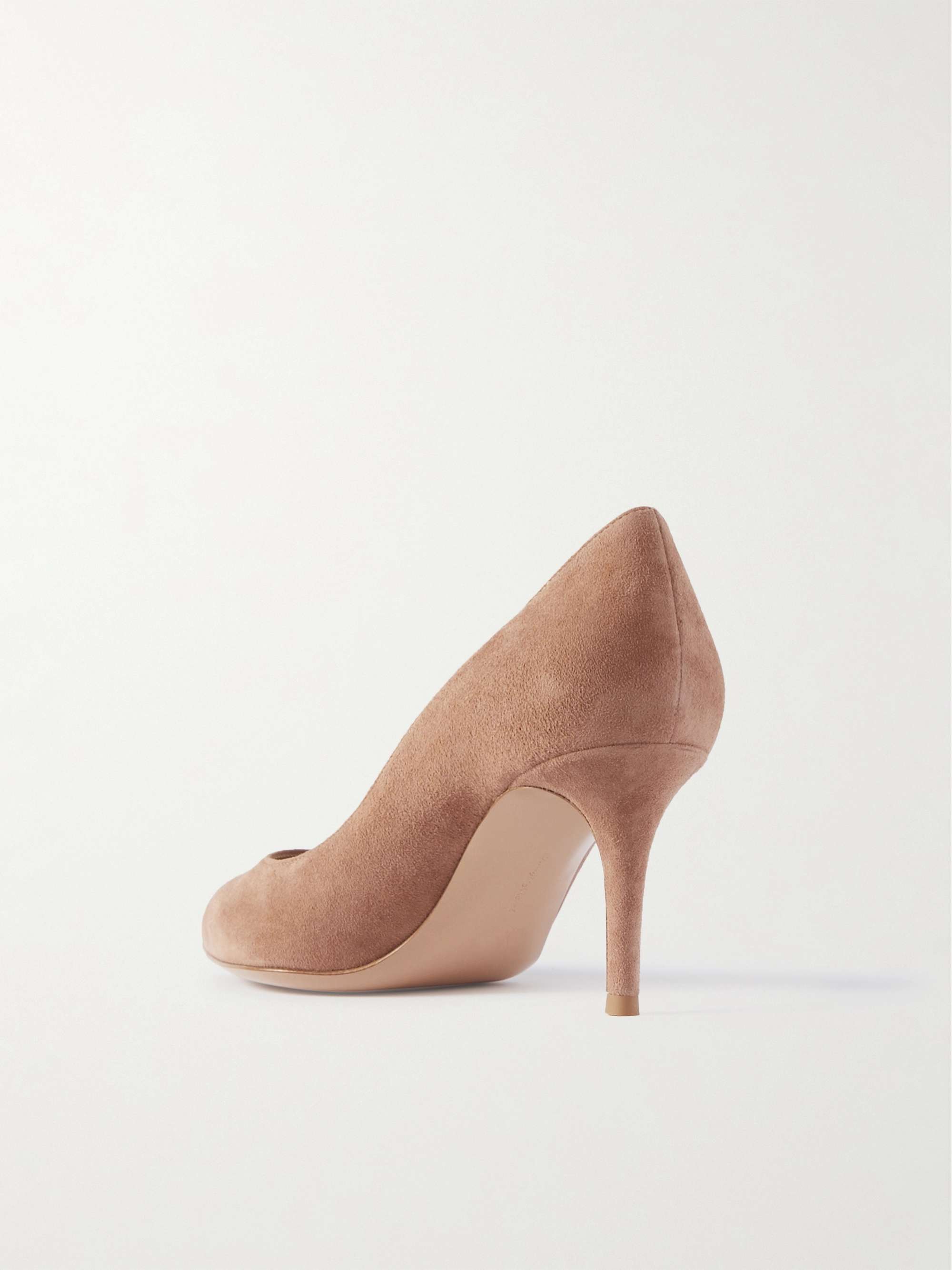 GIANVITO ROSSI 70 suede pumps NETAPORTER