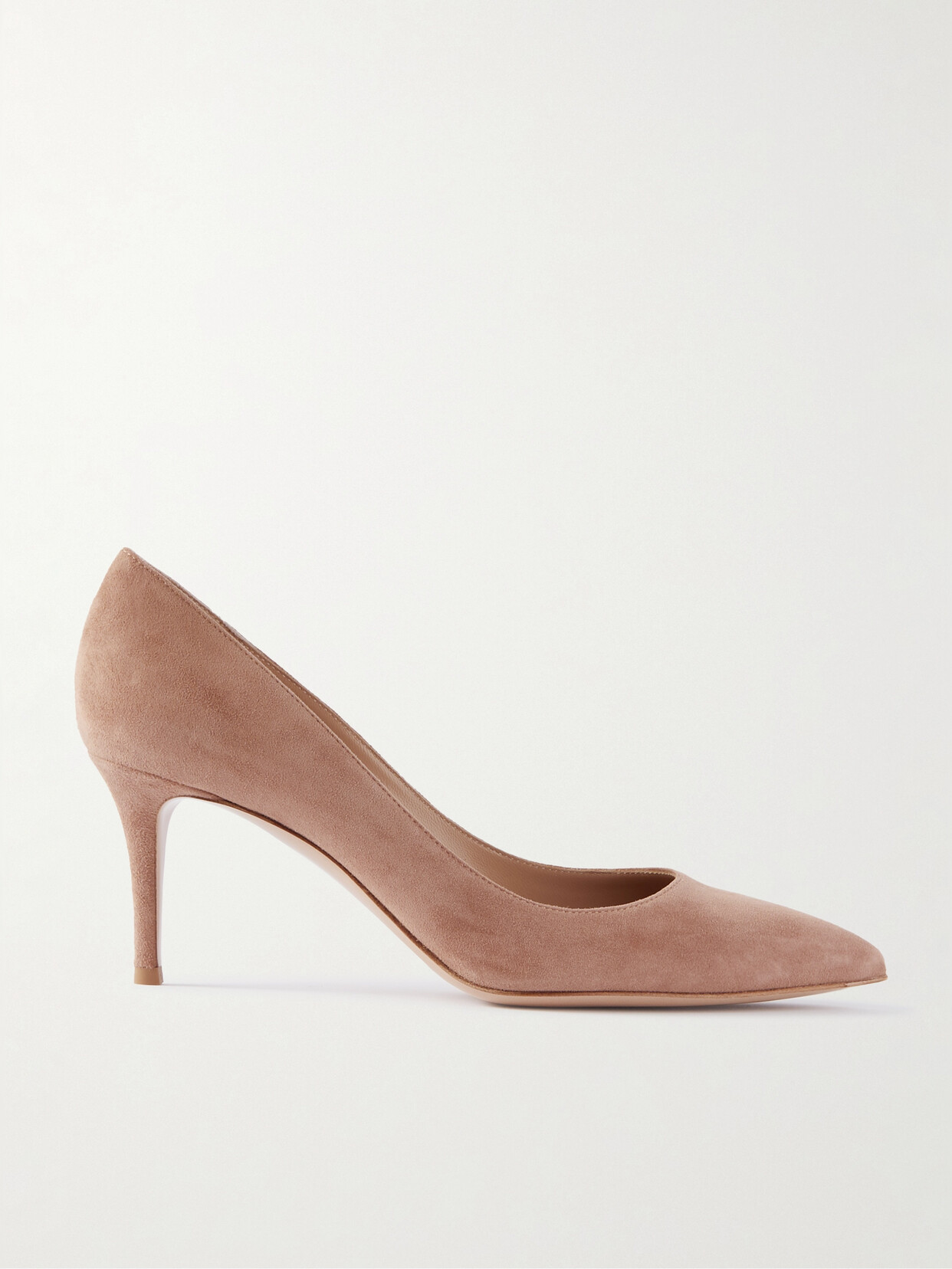 Gianvito Rossi 70 Suede Pumps In Neutrals