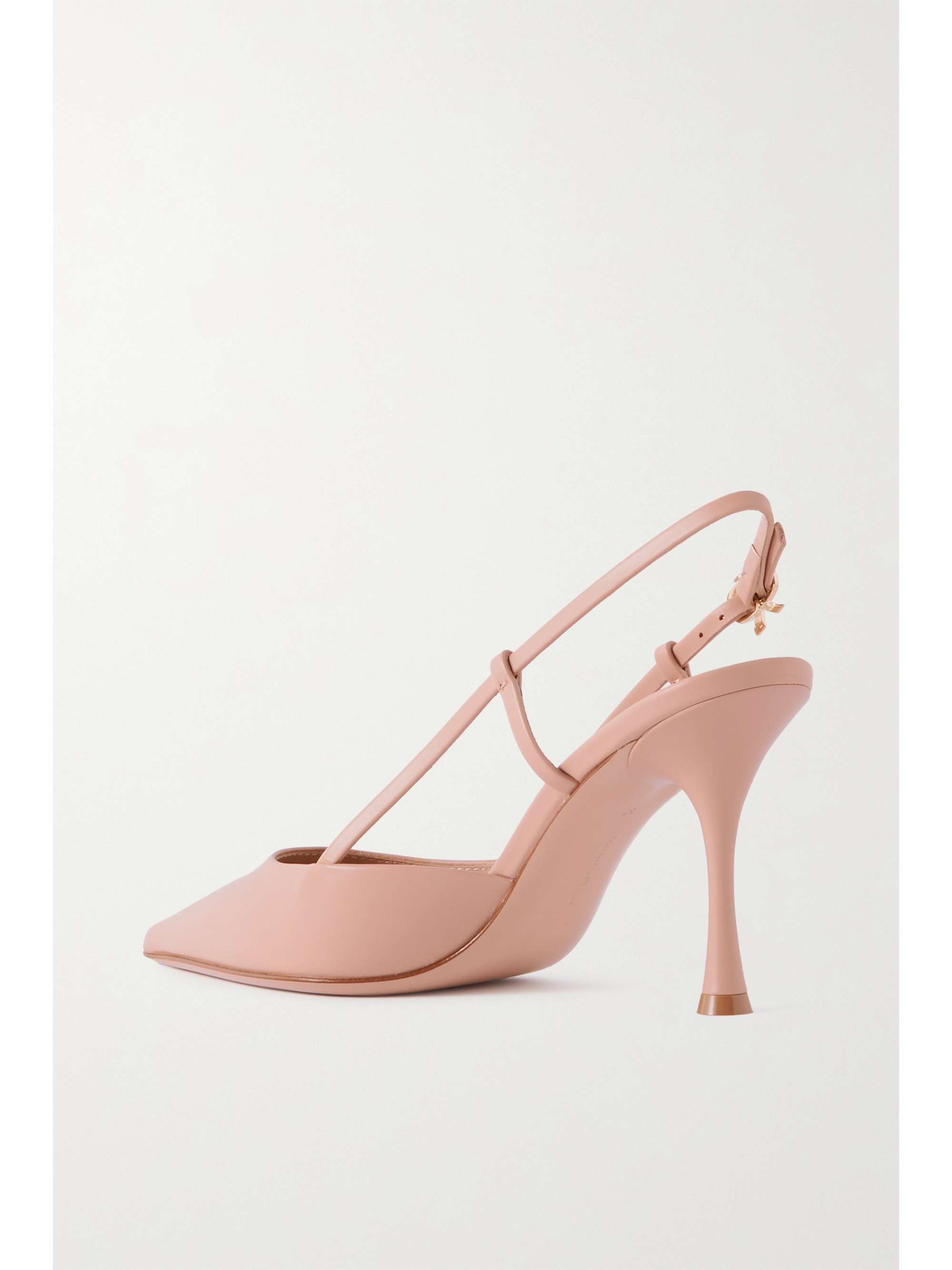 GIANVITO ROSSI 85 leather slingback pumps | NET-A-PORTER