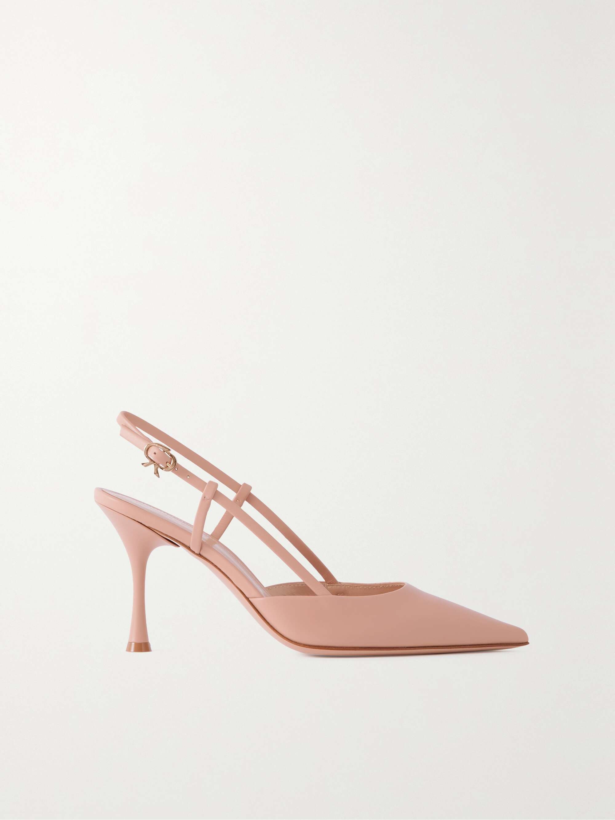 GIANVITO ROSSI 85 leather slingback pumps | NET-A-PORTER