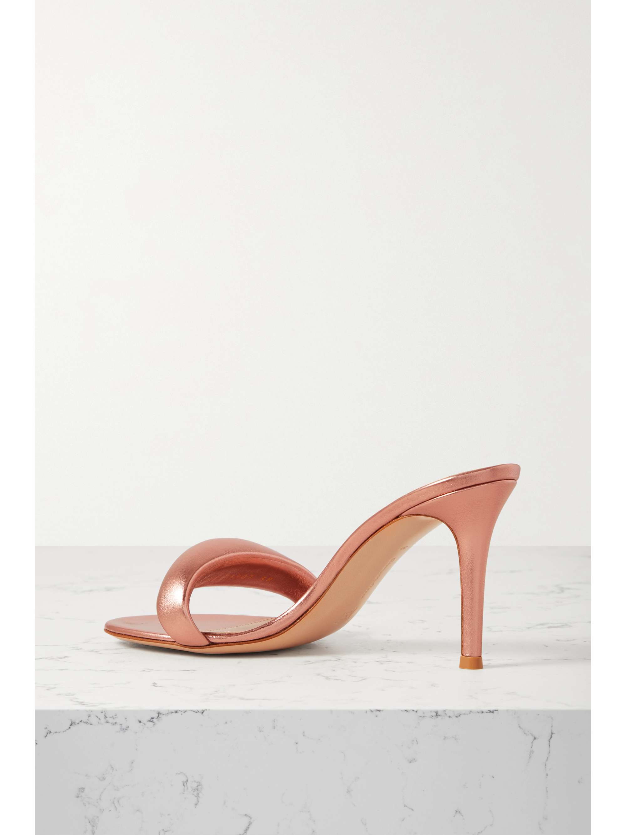 Bijoux 85 metallic leather mules