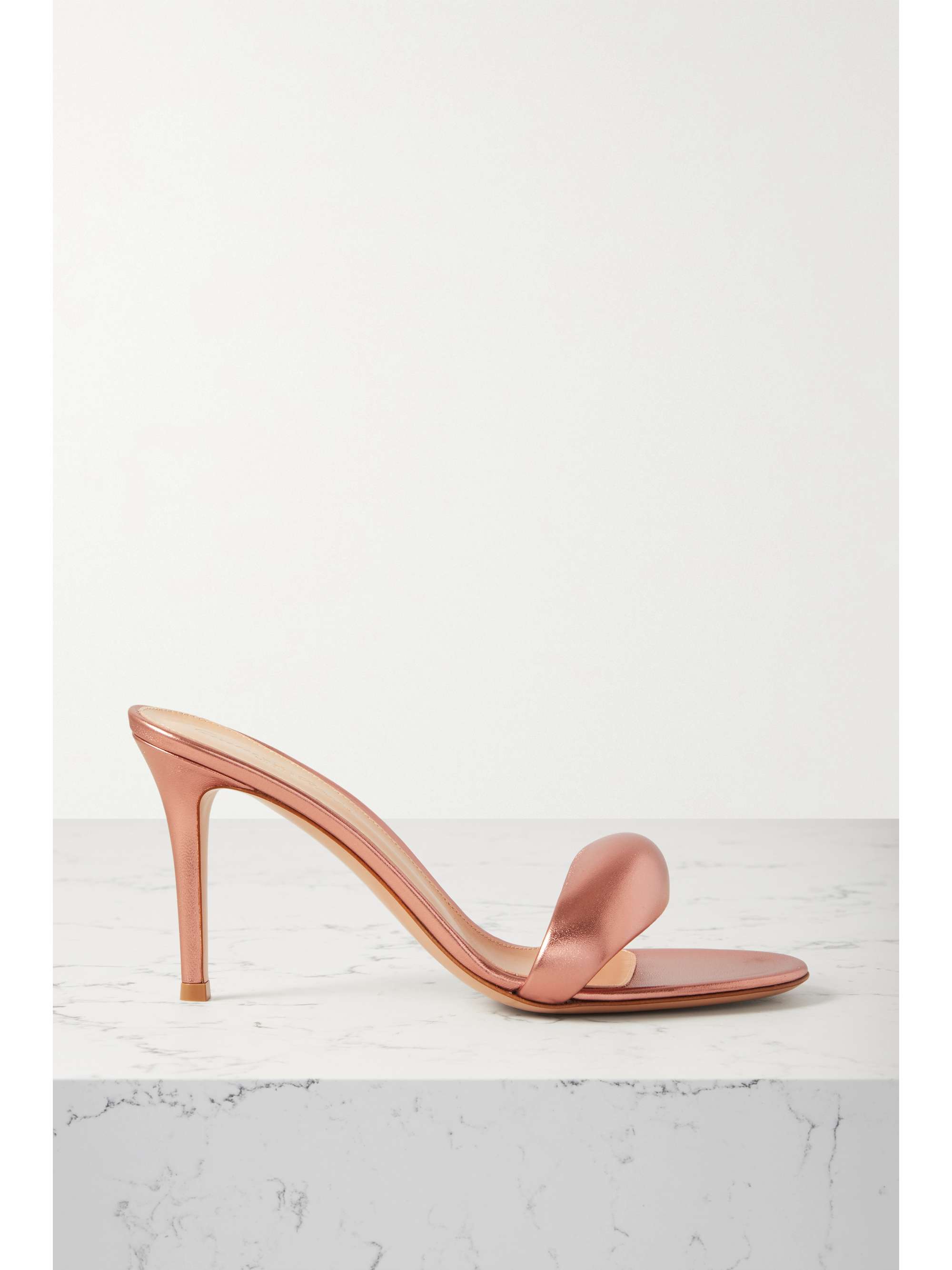 Bijoux 85 metallic leather mules