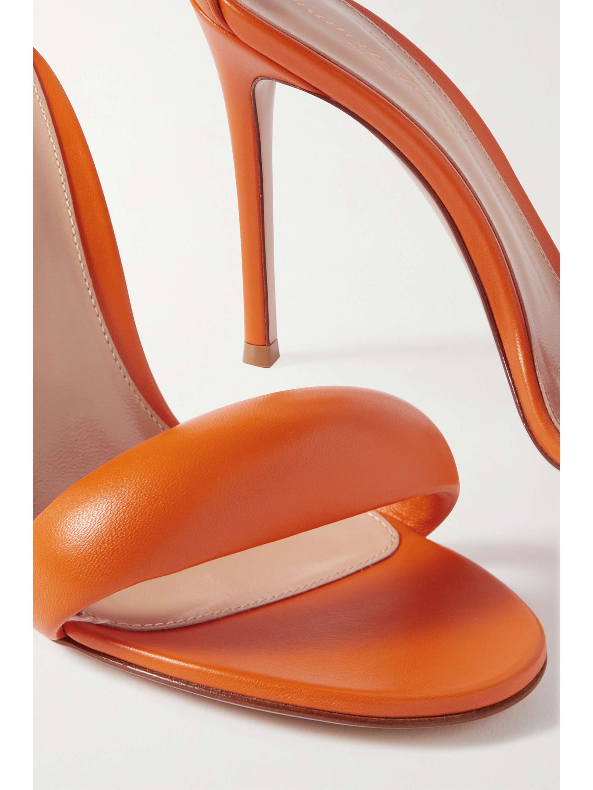 Orange BIJOUX 105 leather sandals | GIANVITO ROSSI | NET-A-PORTER